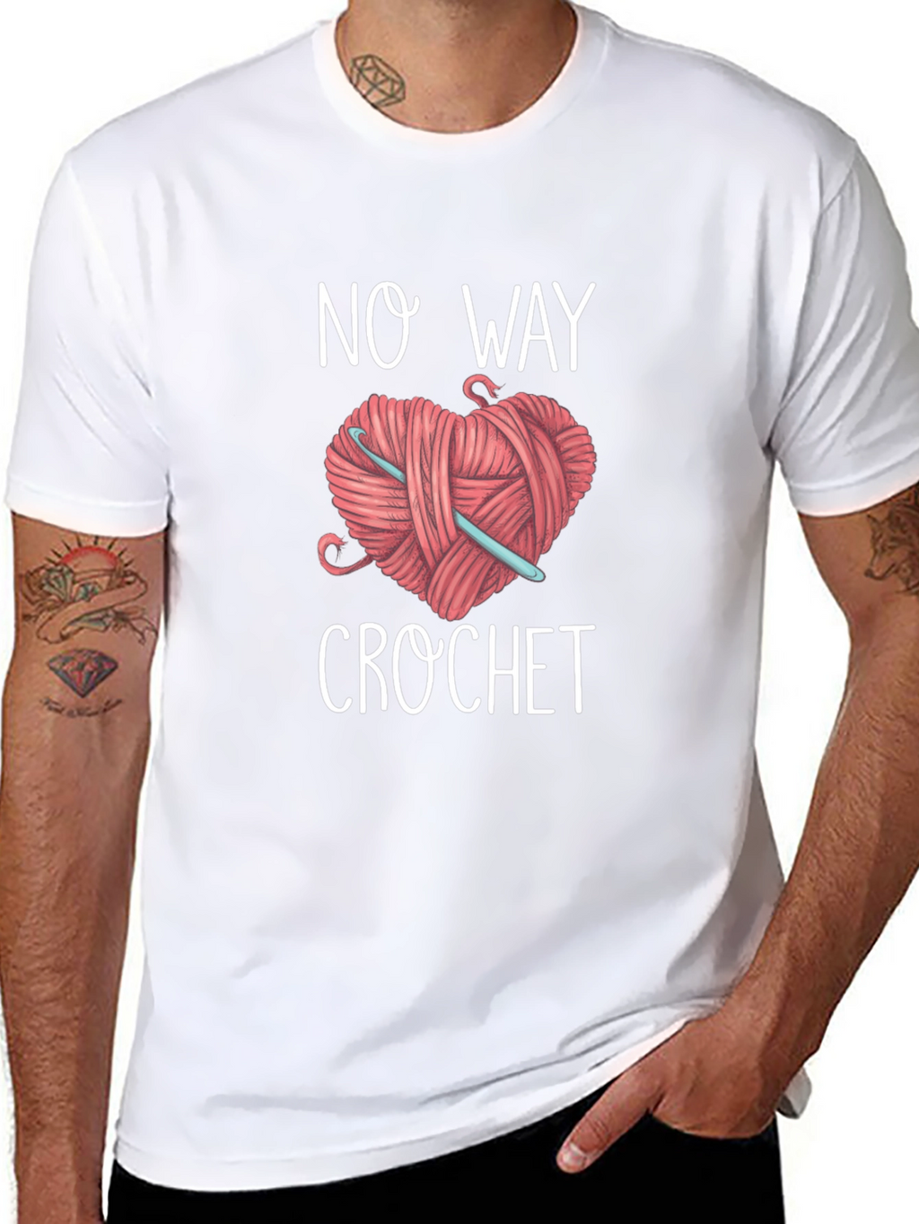 No Way Crochet Graphic T-Shirt