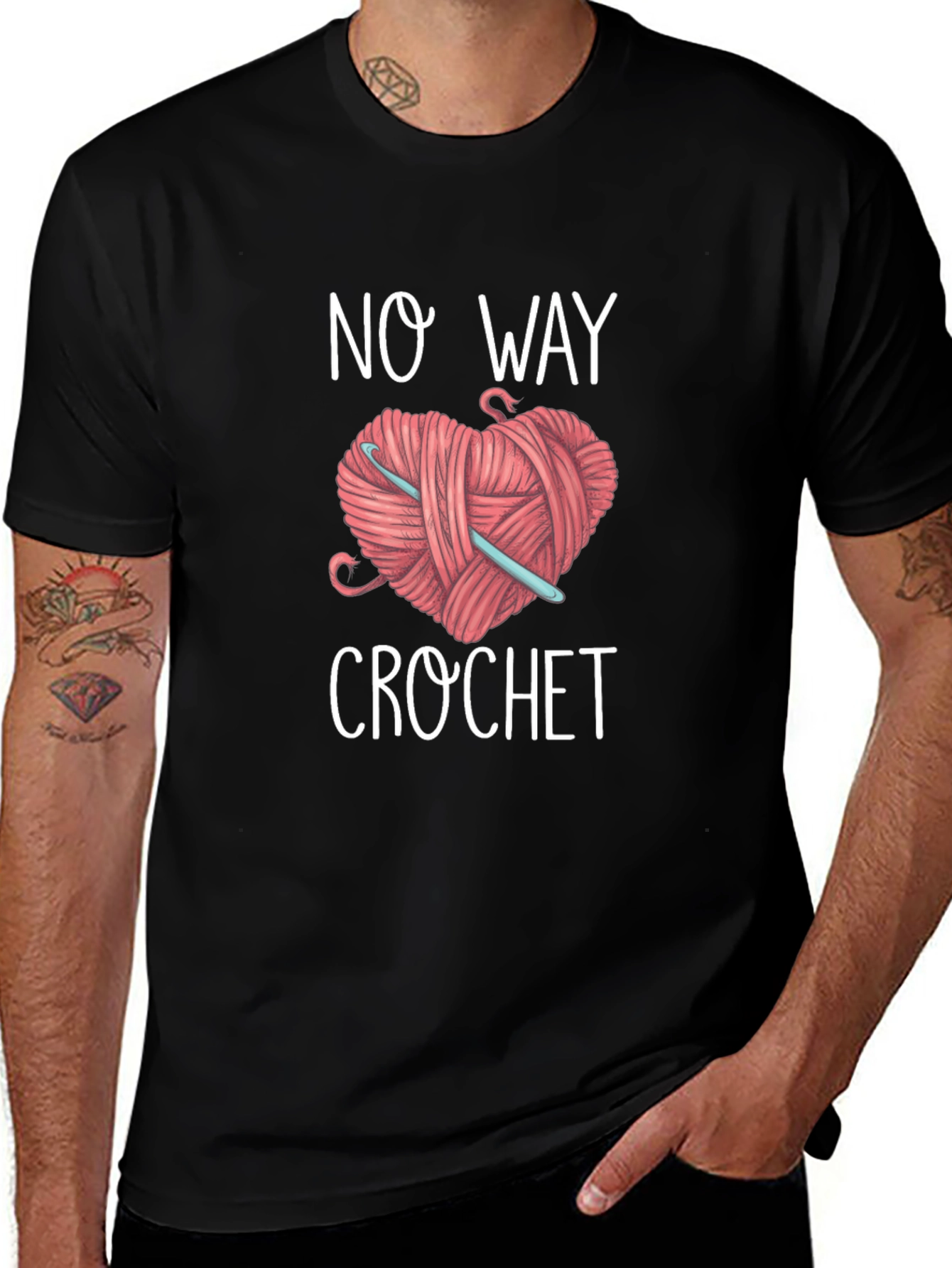 No Way Crochet Graphic T-Shirt