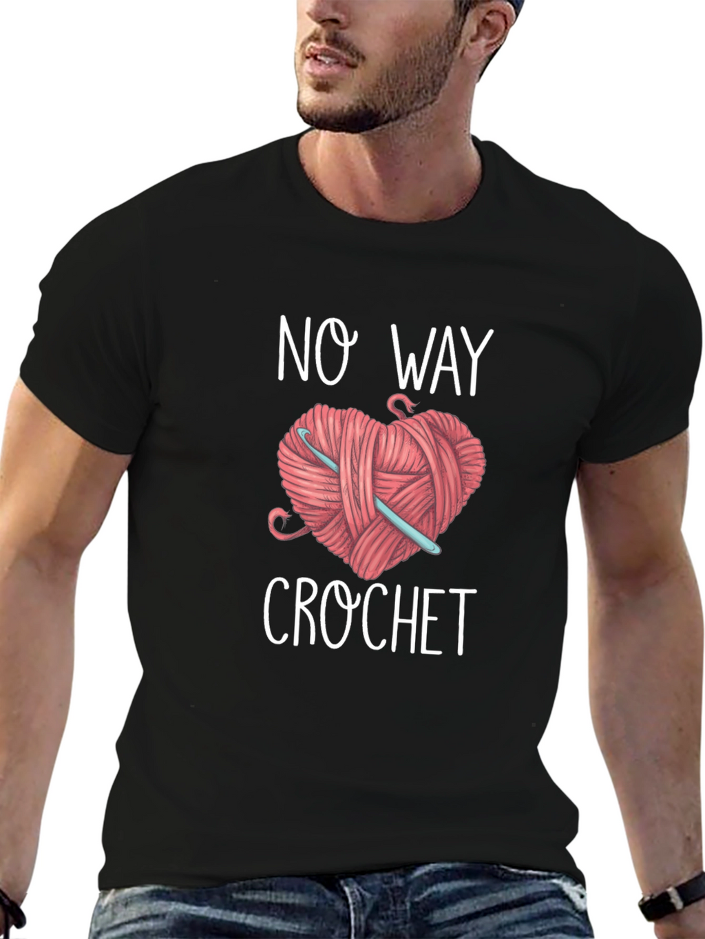 No Way Crochet Graphic T-Shirt