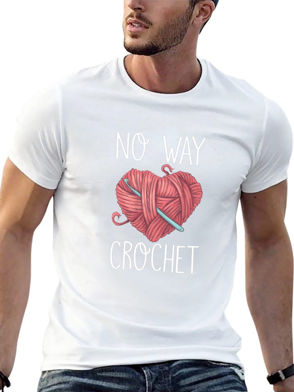 No Way Crochet Graphic T-Shirt