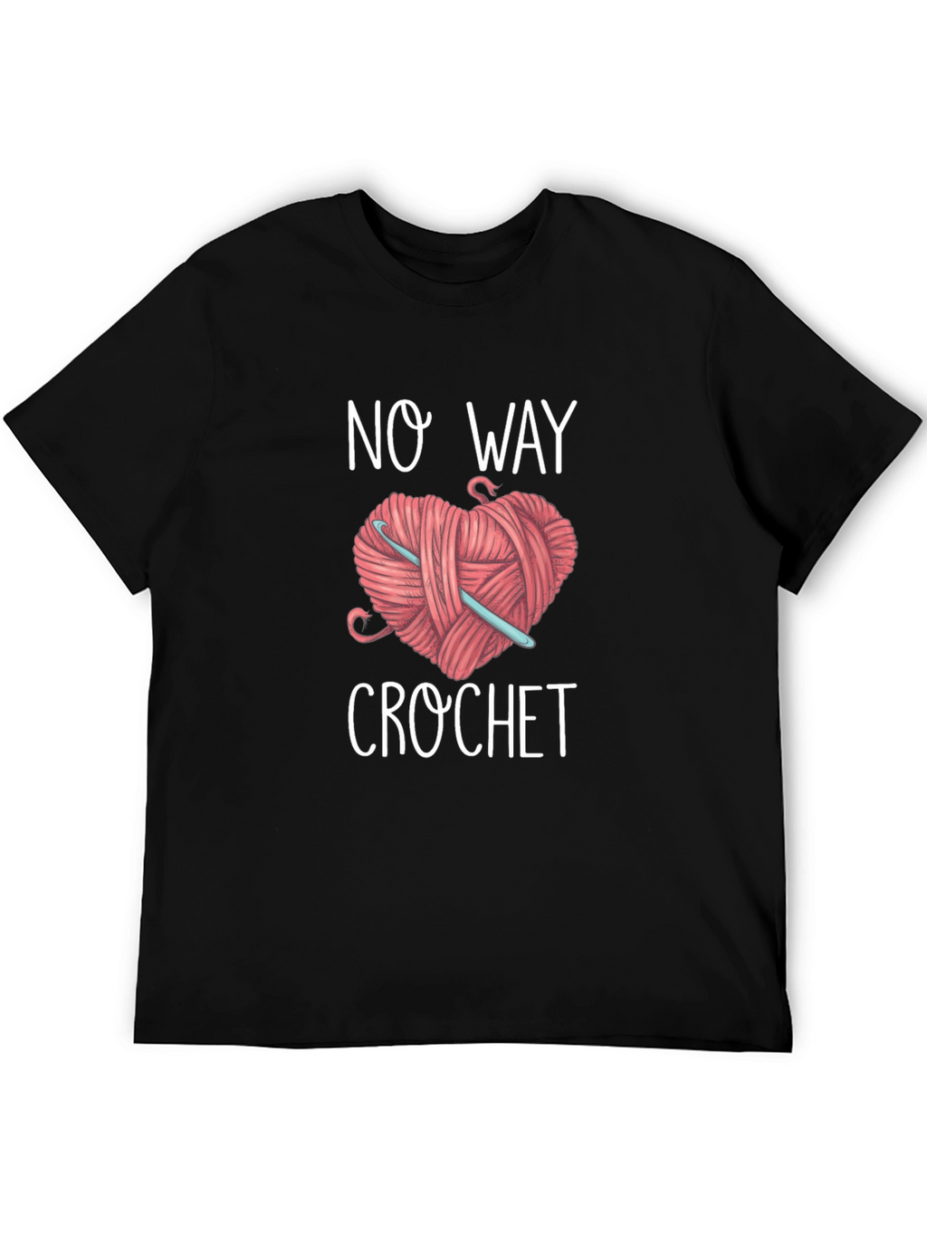 No Way Crochet Graphic T-Shirt