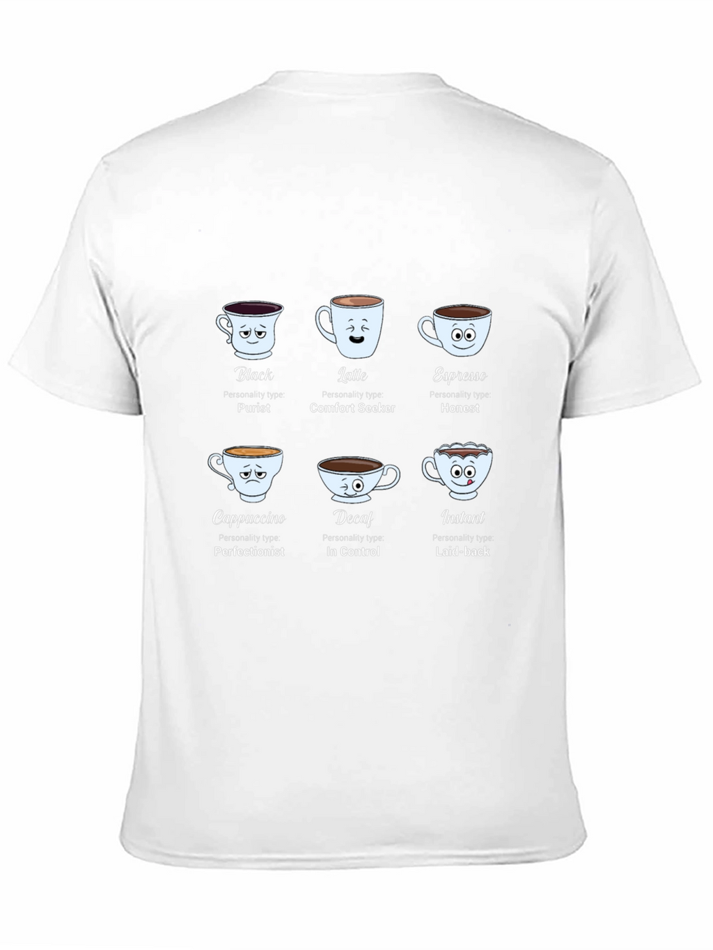 Coffee Personality Black T-Shirt