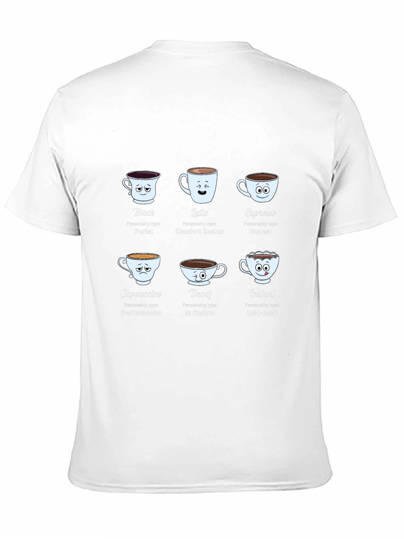 Coffee Personality Black T-Shirt