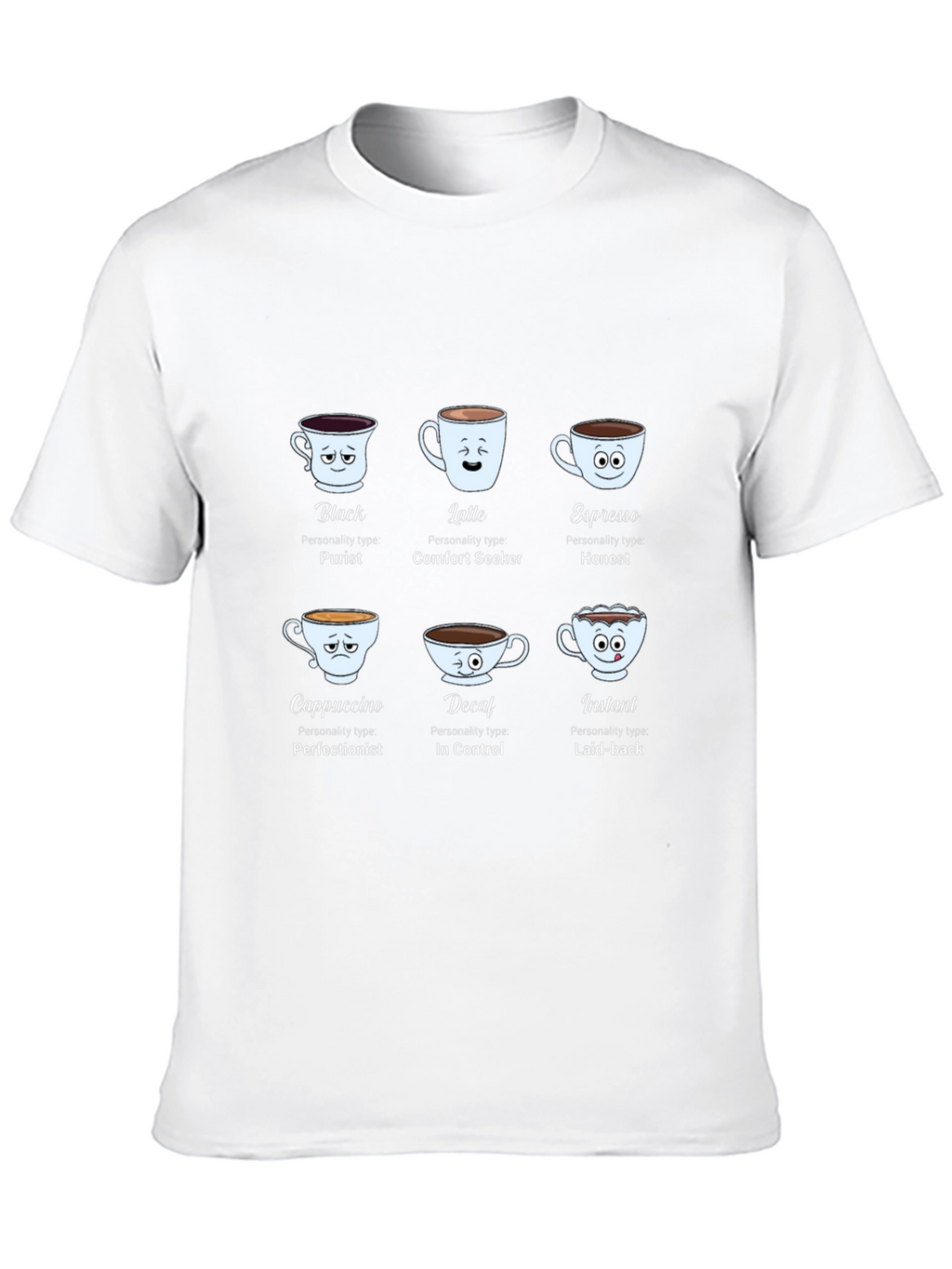 Coffee Personality Black T-Shirt