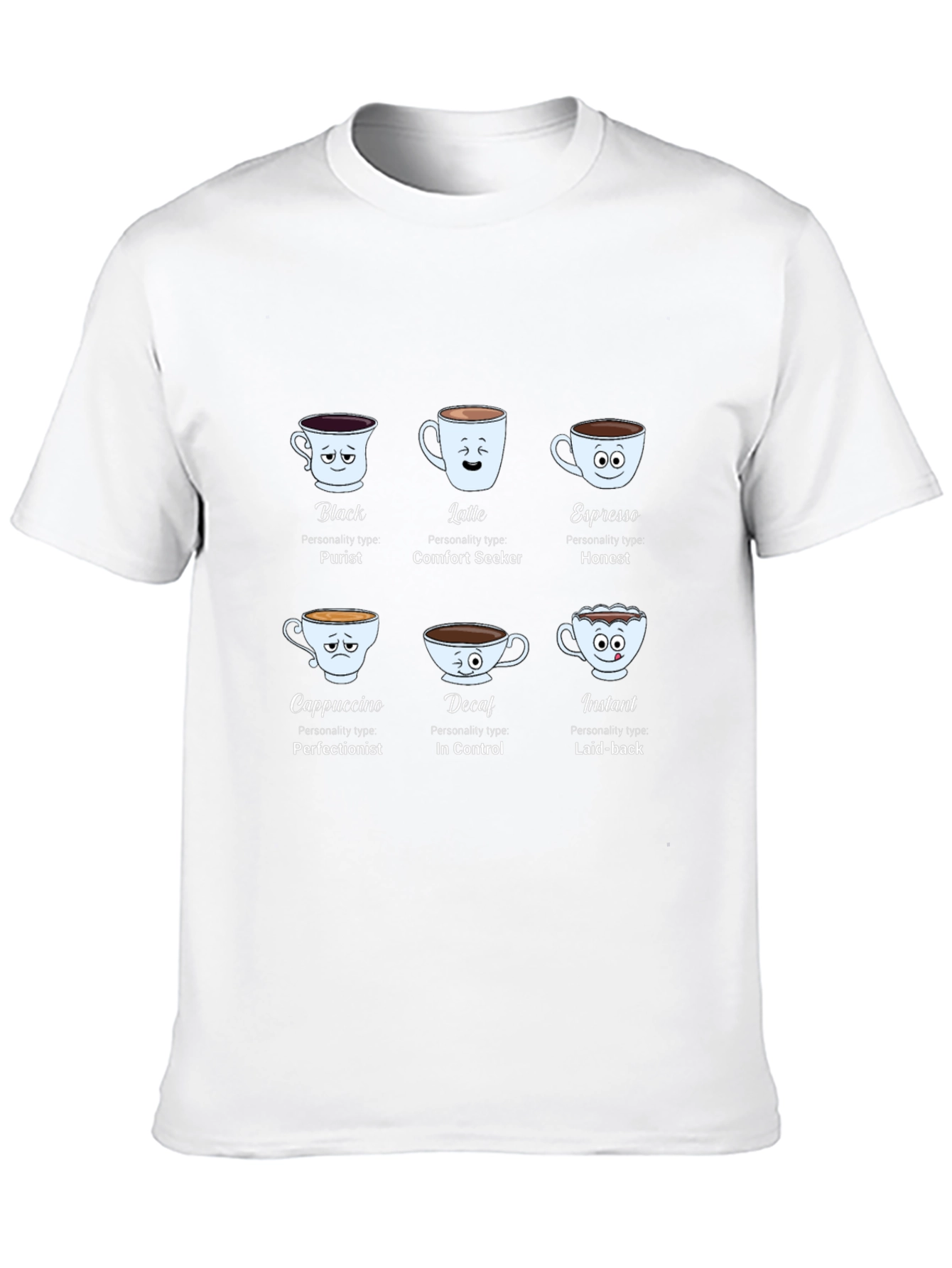 Coffee Personality Black T-Shirt