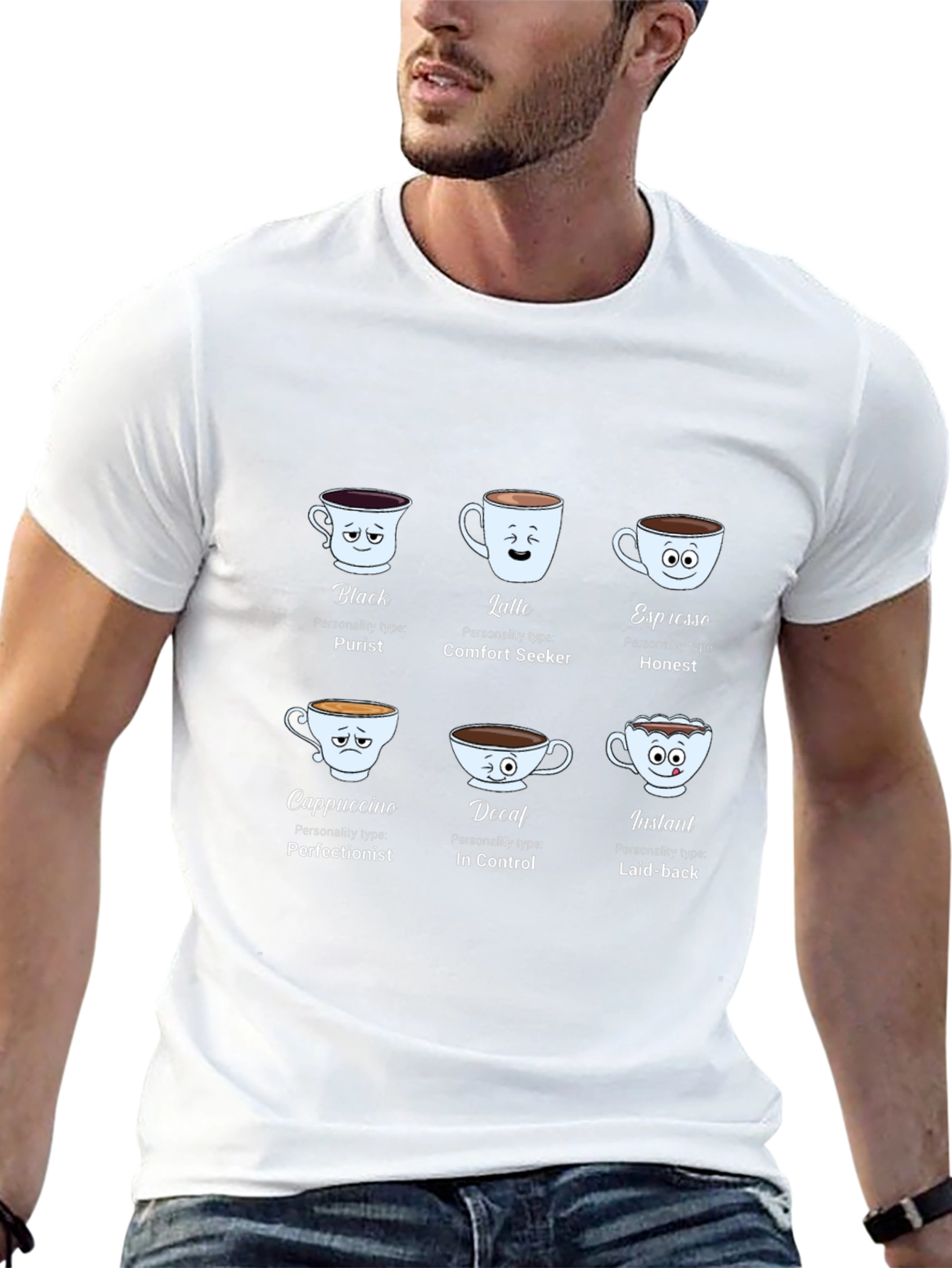 Coffee Personality Black T-Shirt