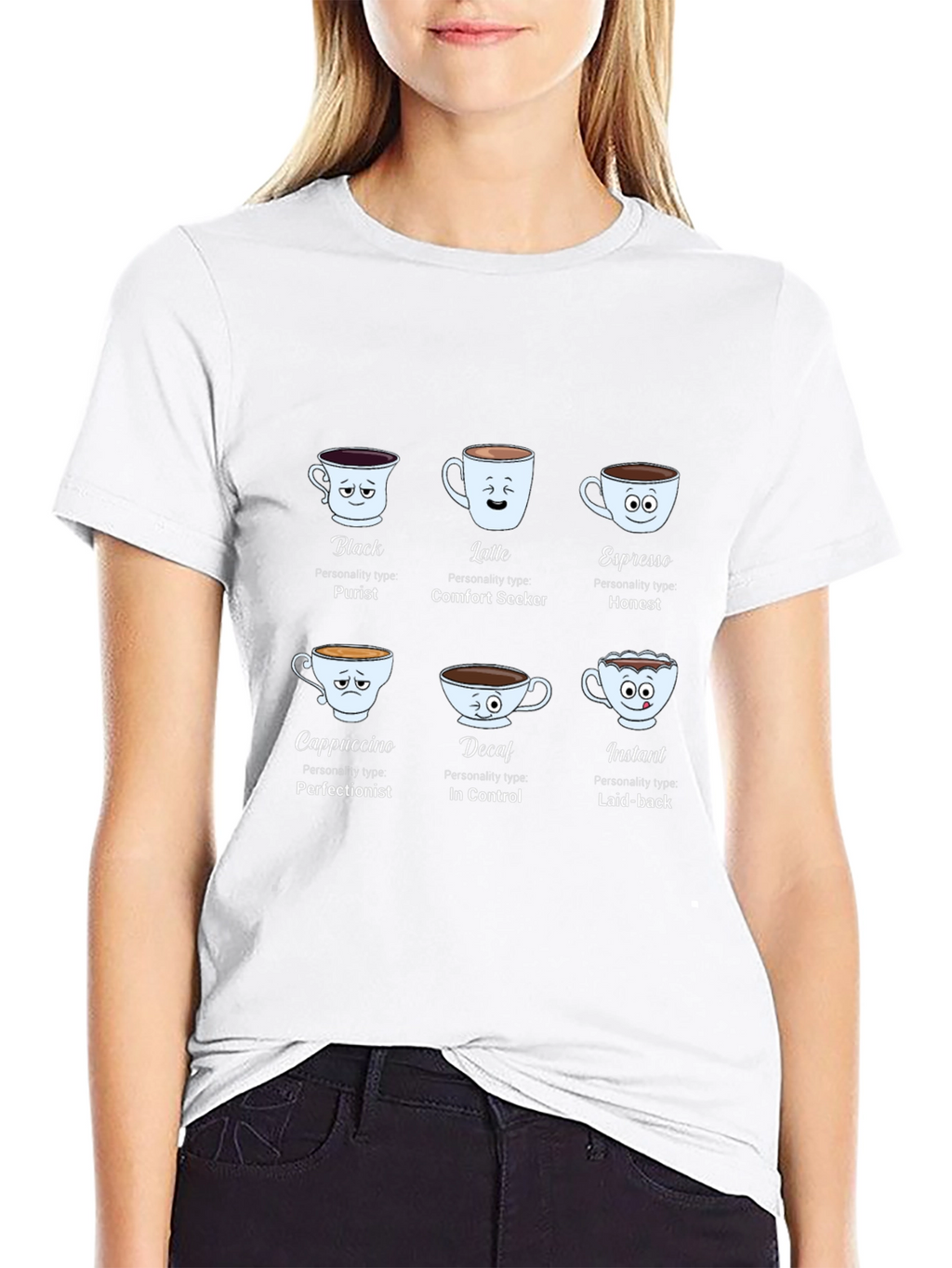 Coffee Personality Black T-Shirt