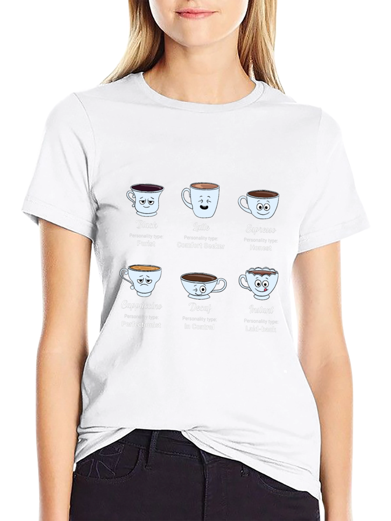 Coffee Personality Black T-Shirt