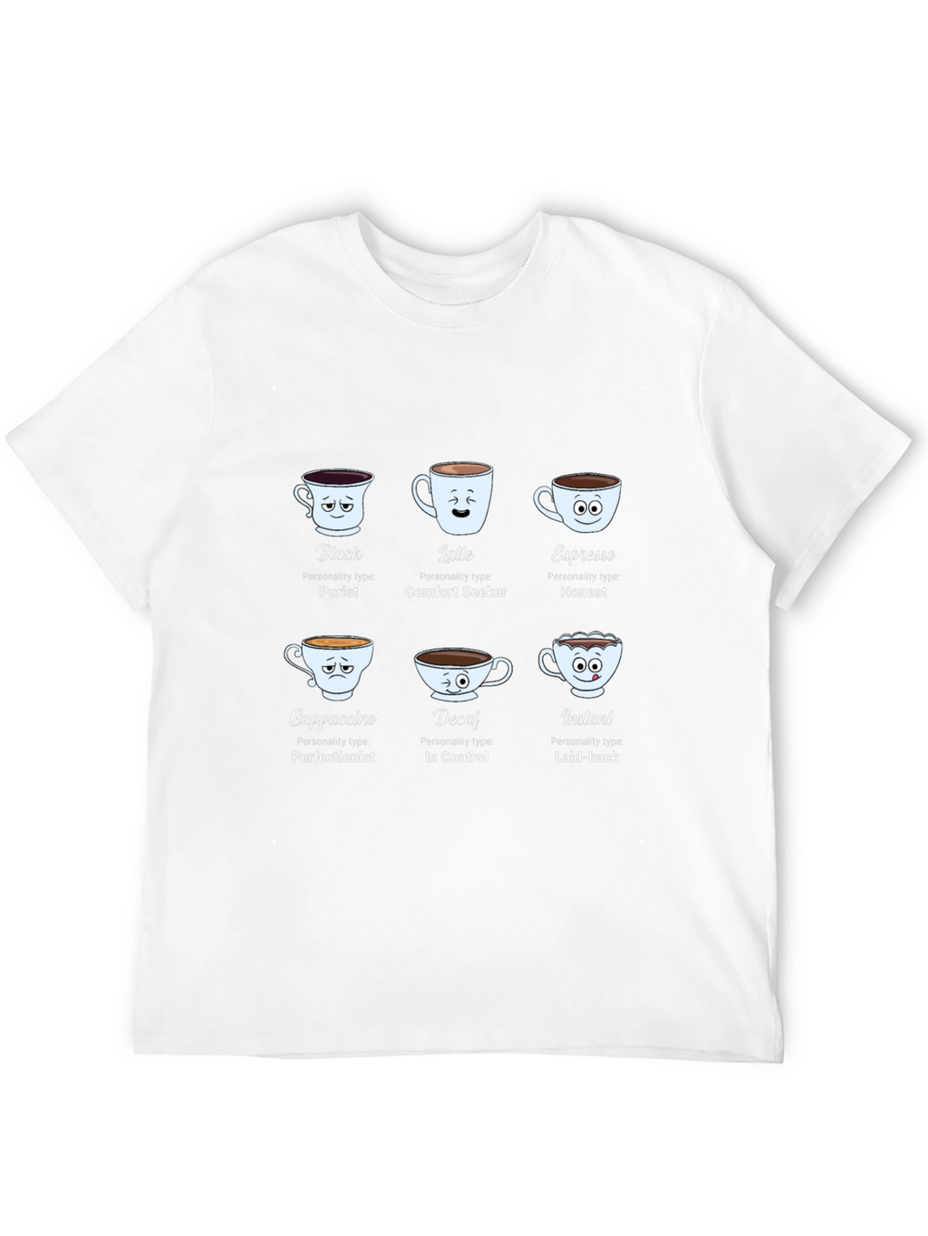 Coffee Personality Black T-Shirt