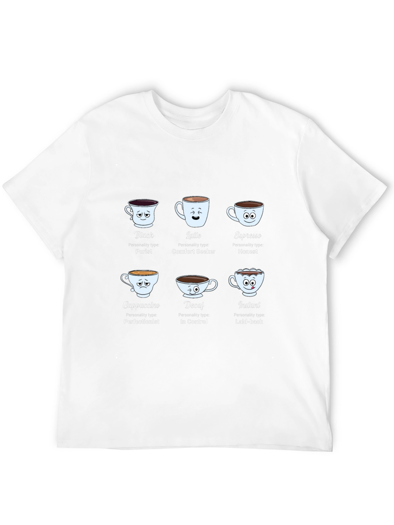 Coffee Personality Black T-Shirt