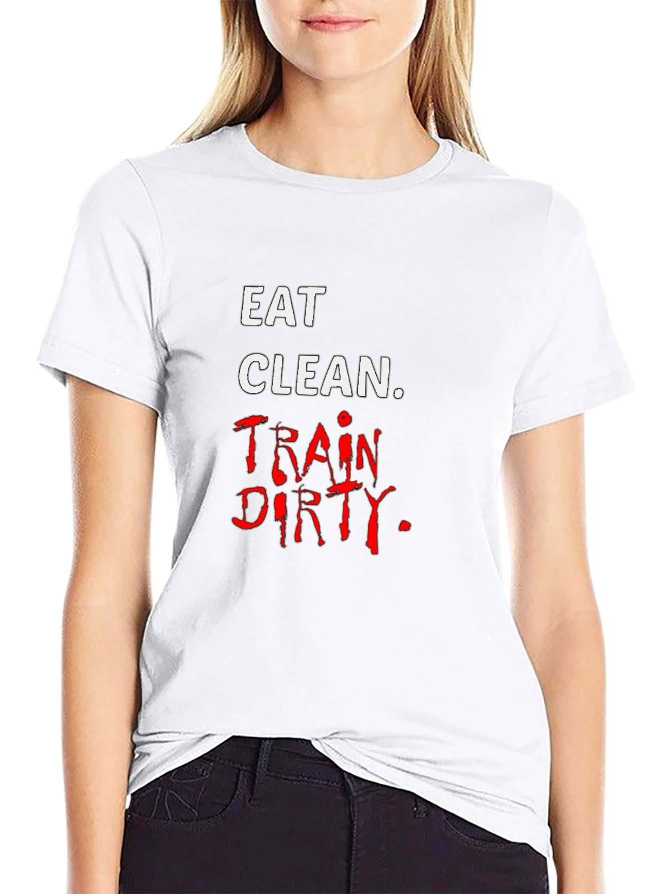 Eat Clean Train Dirty Black T-Shirt
