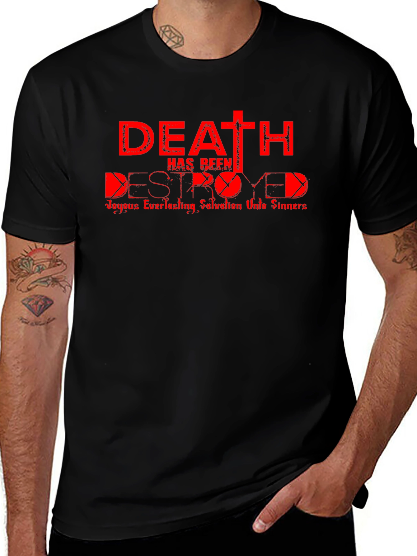 Death Destroyed T-Shirt - Christian Graphic Tee