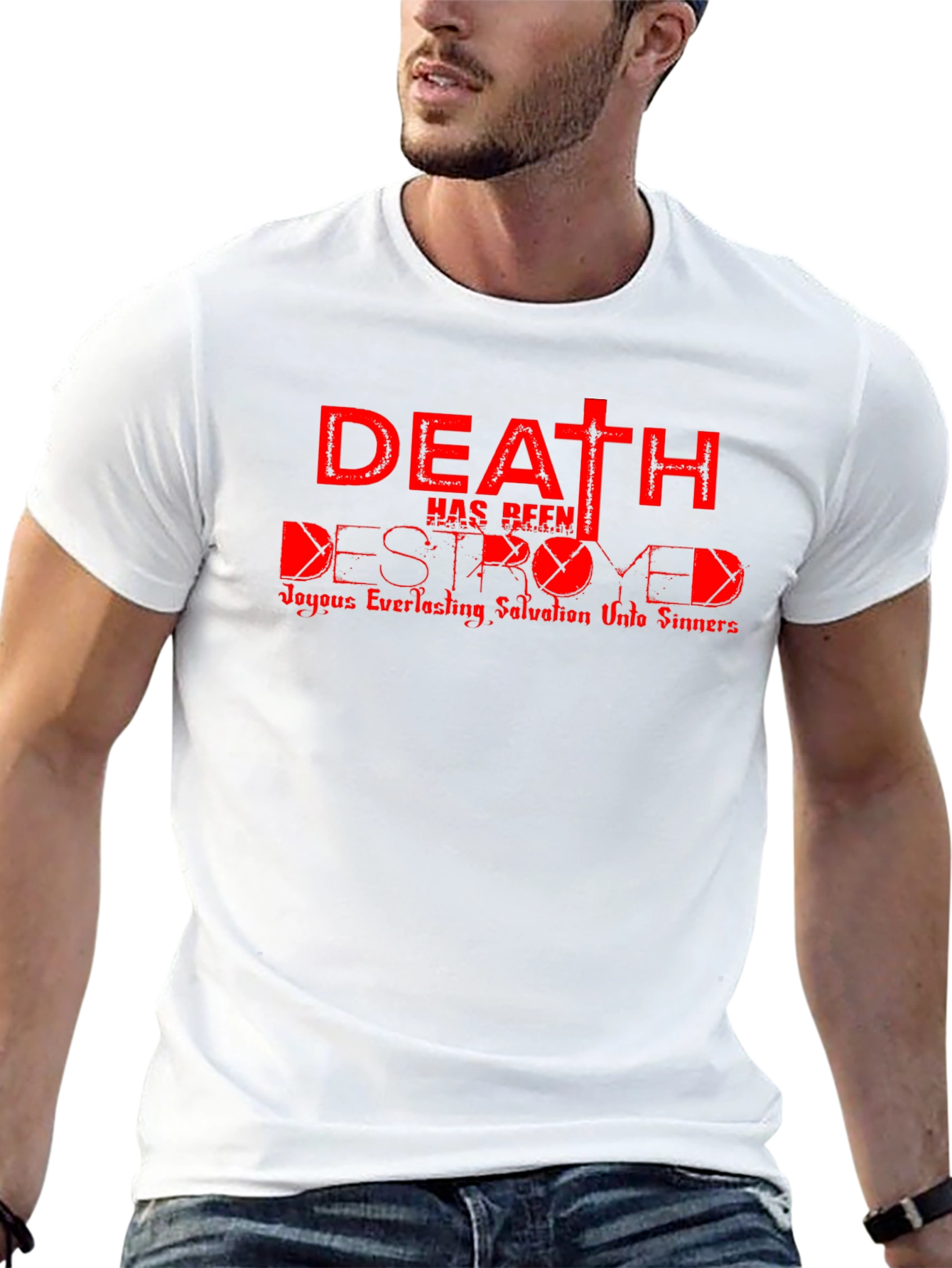 Death Destroyed T-Shirt - Christian Graphic Tee