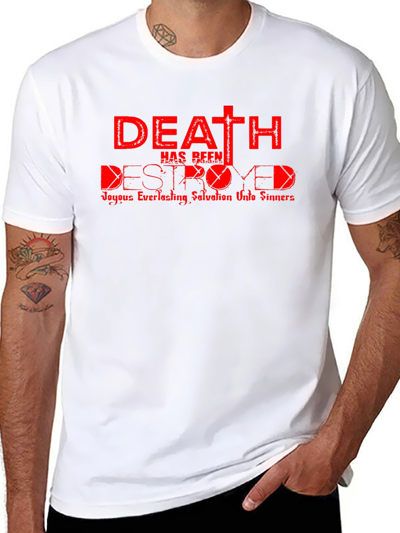 Death Destroyed T-Shirt - Christian Graphic Tee