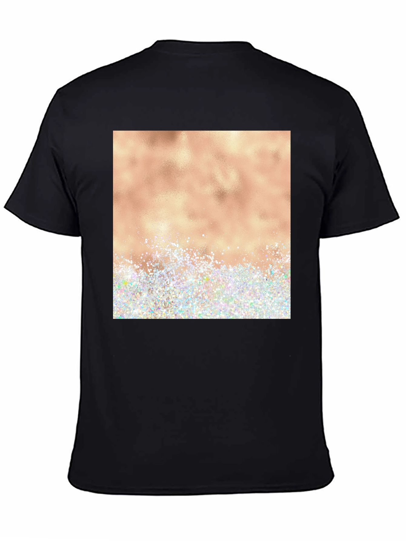 Glitter & Bronze Graphic Tee - Trendy Casual Wear