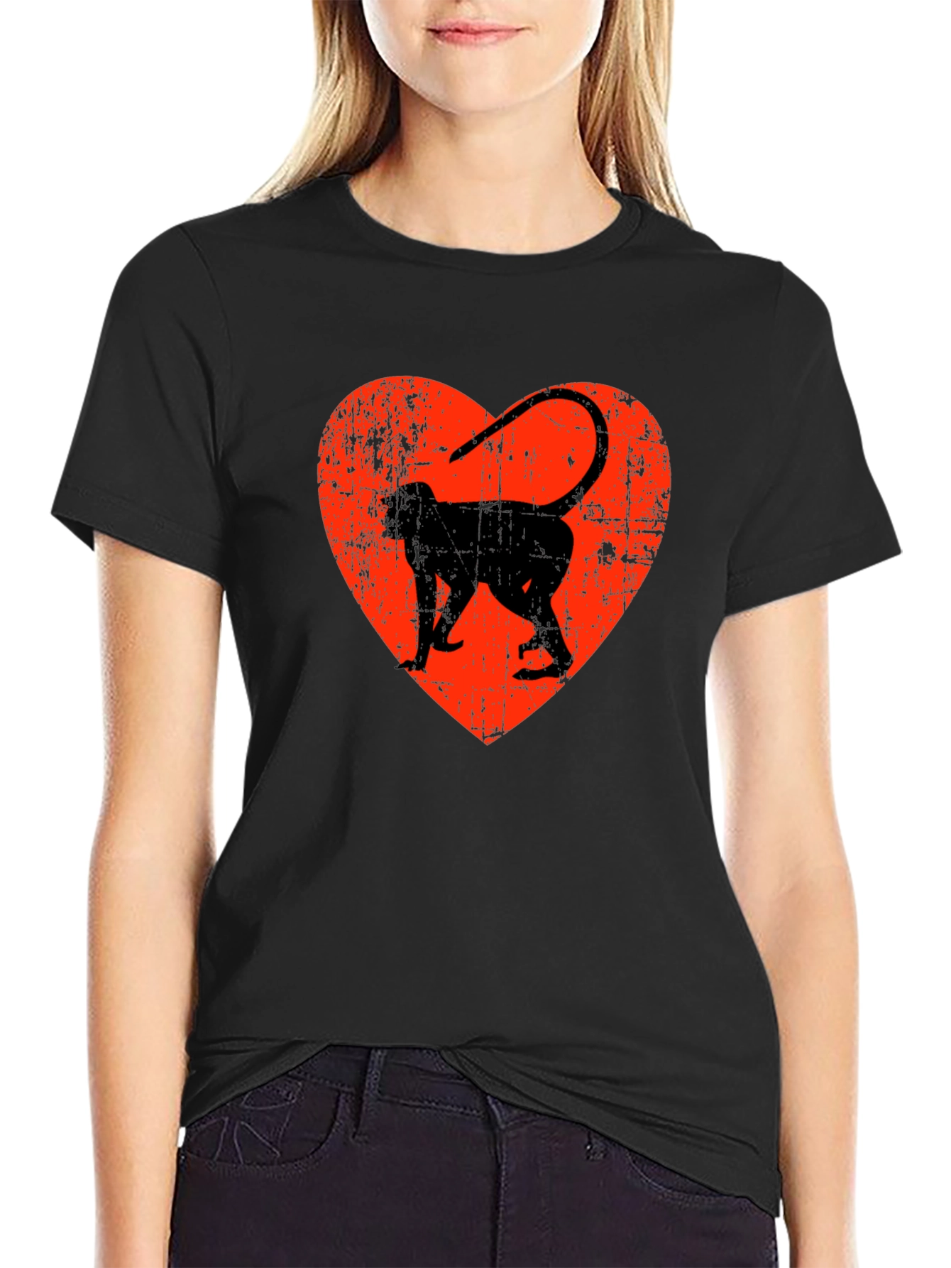 Monkey Heart Graphic T-Shirt