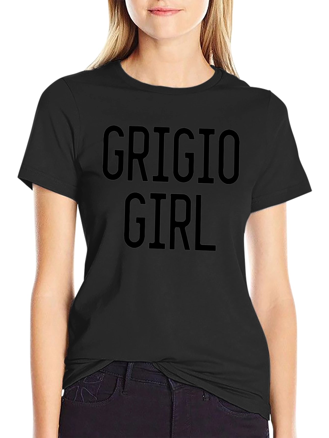 Grigio Girl Black Graphic Tee
