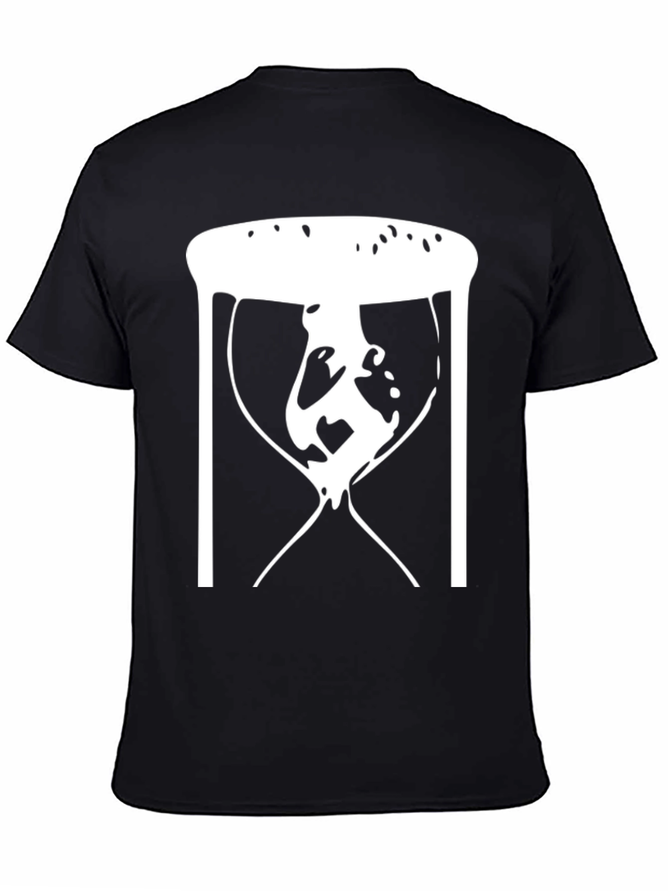 Abstract Hourglass Graphic Tee - Black Unisex T-Shirt