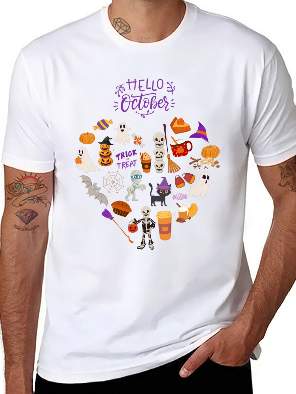 Hello October Halloween T-Shirt