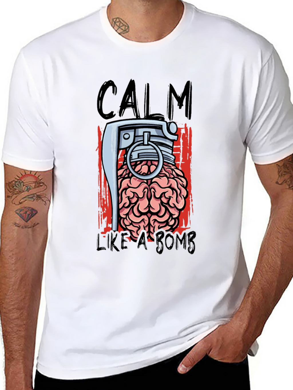 Calm Like A Bomb Graphic T-Shirt