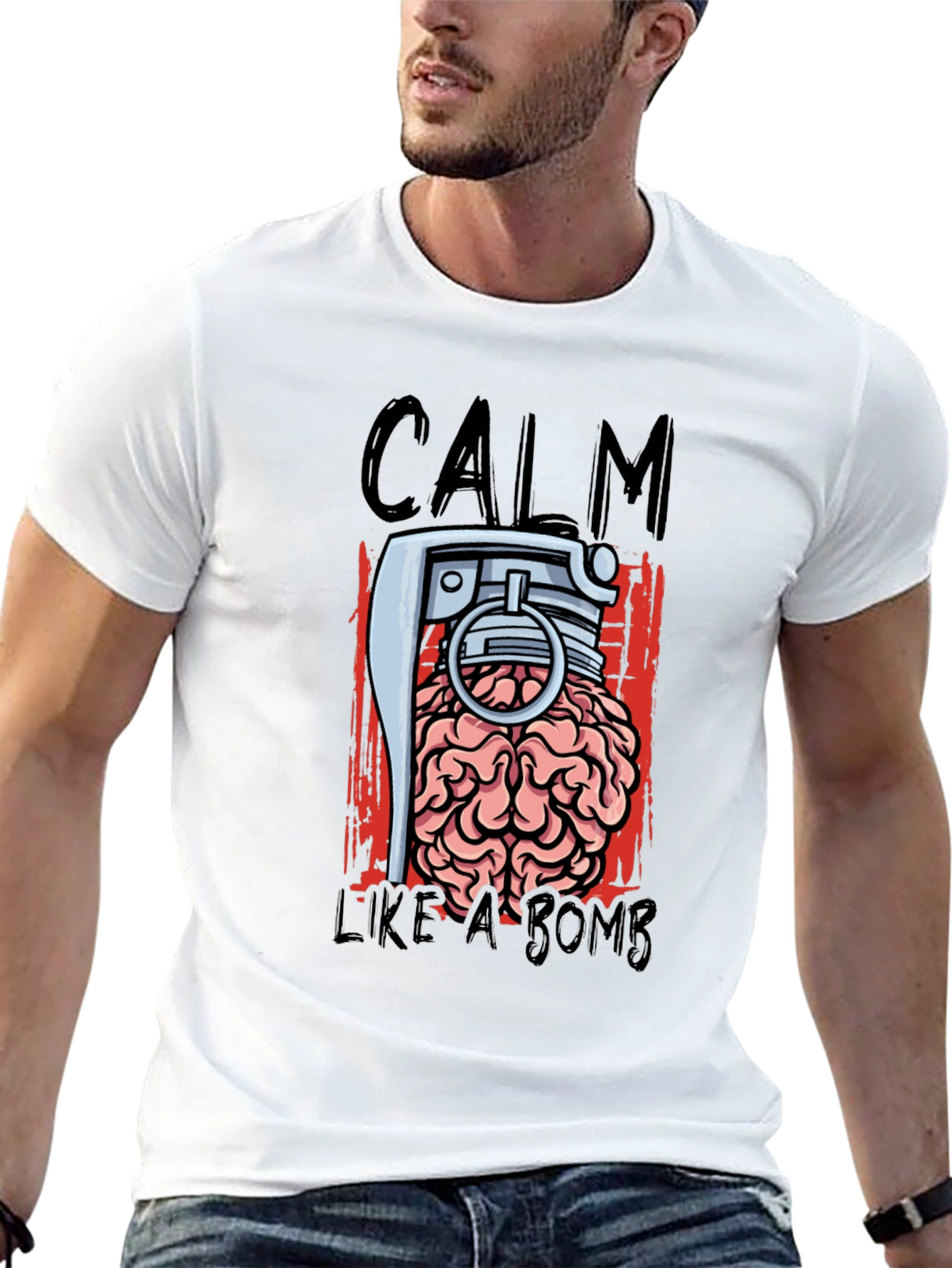 Calm Like A Bomb Graphic T-Shirt
