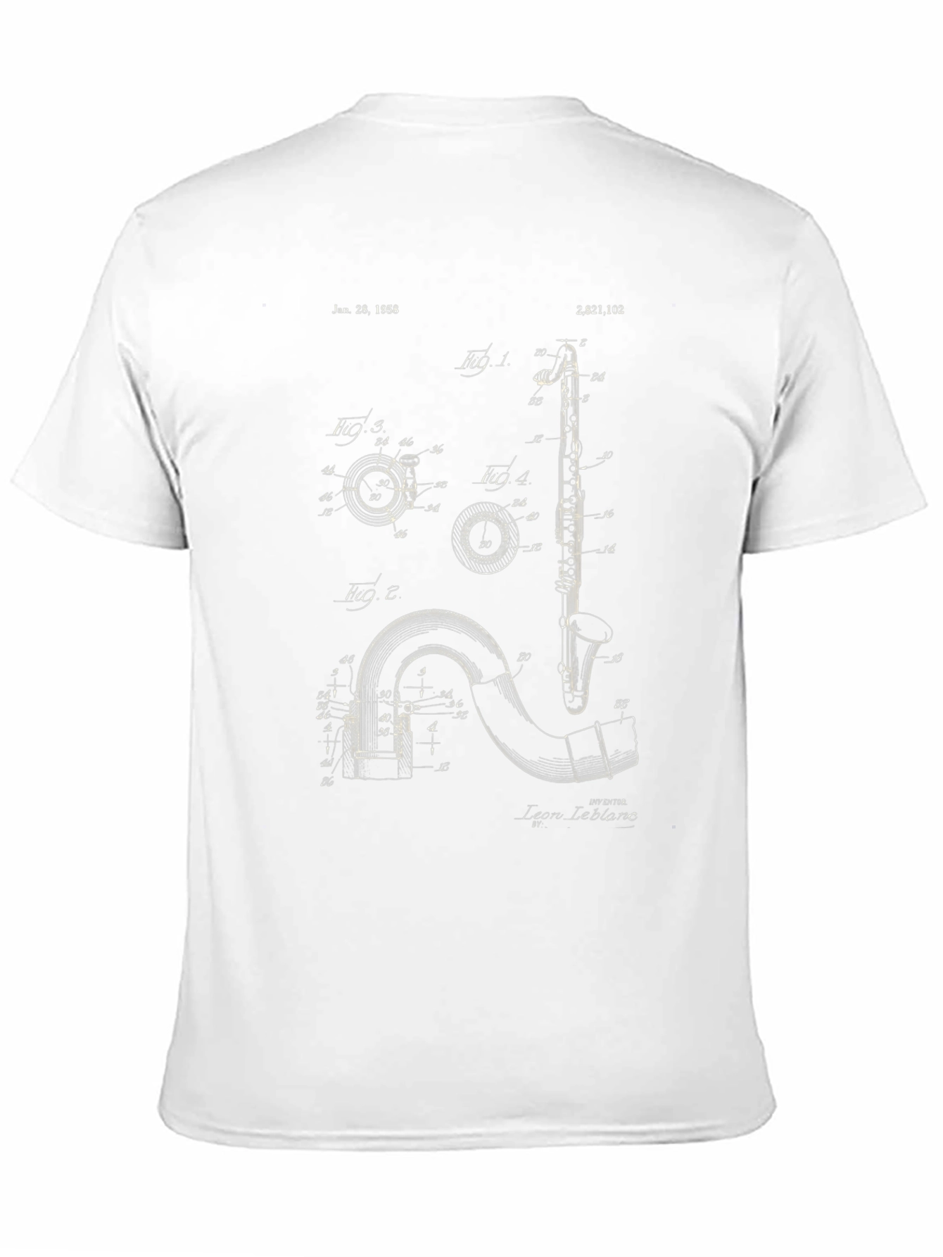 Musical Instrument Patent T-Shirt