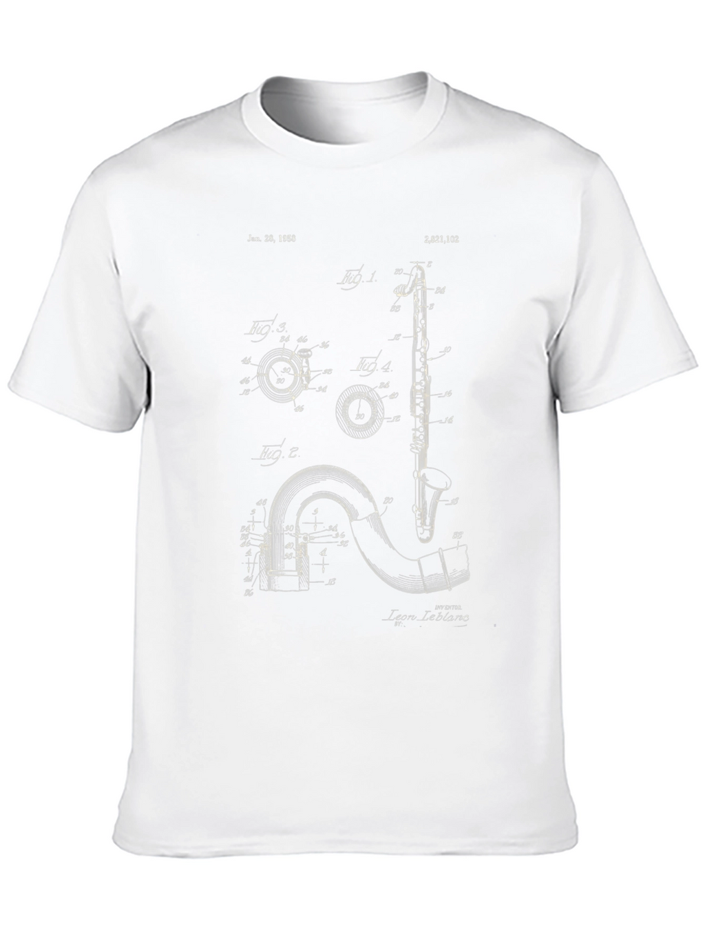 Musical Instrument Patent T-Shirt