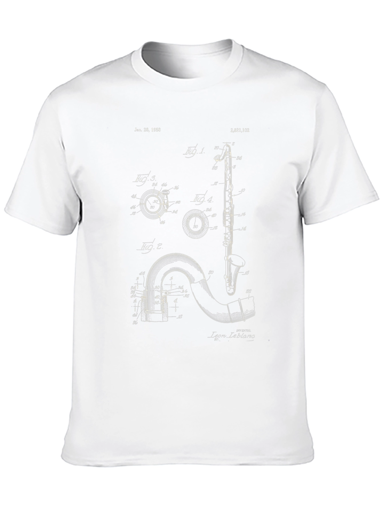 Musical Instrument Patent T-Shirt