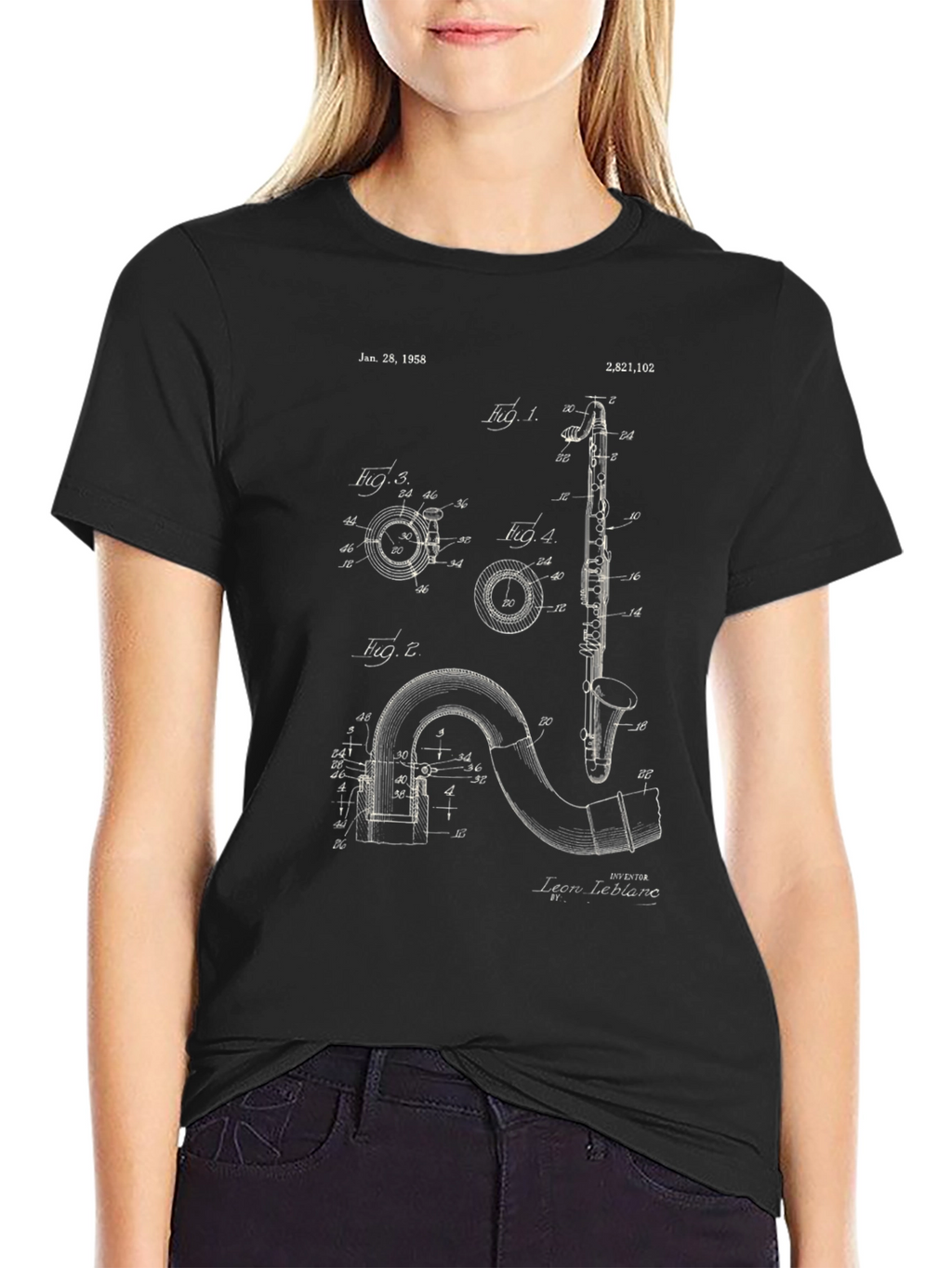 Musical Instrument Patent T-Shirt