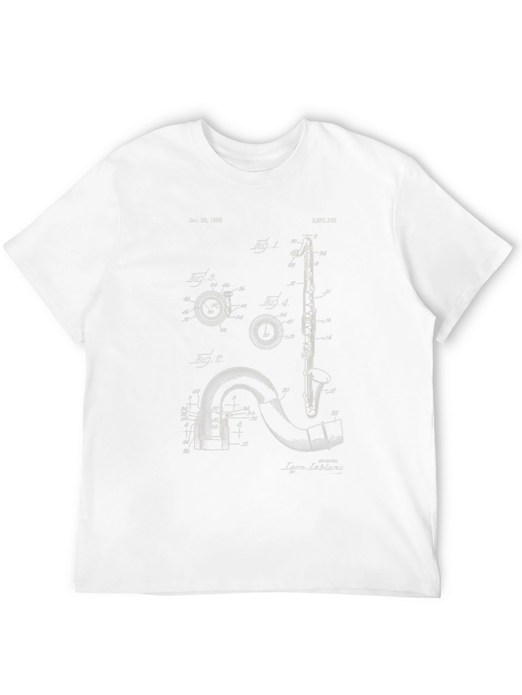Musical Instrument Patent T-Shirt