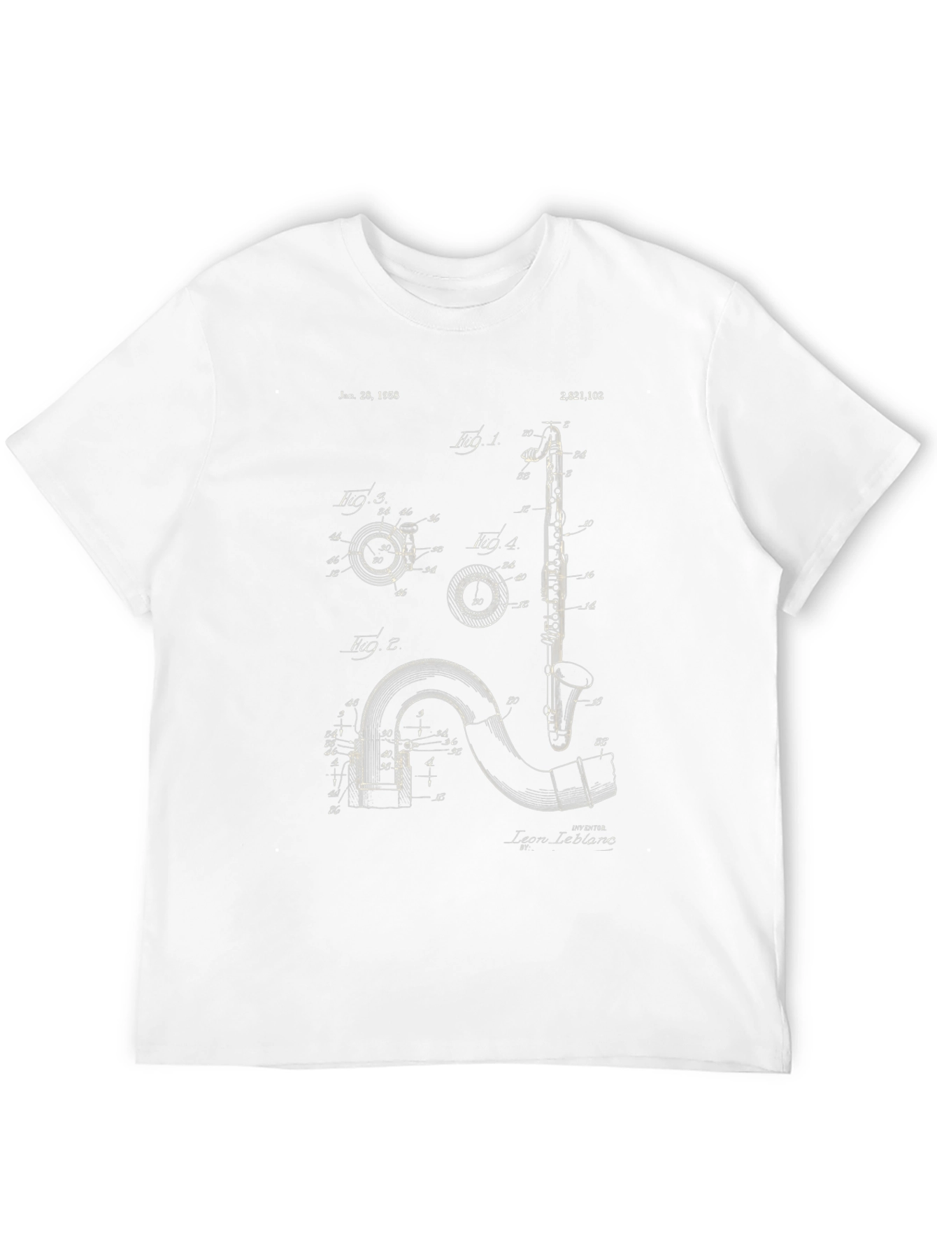Musical Instrument Patent T-Shirt
