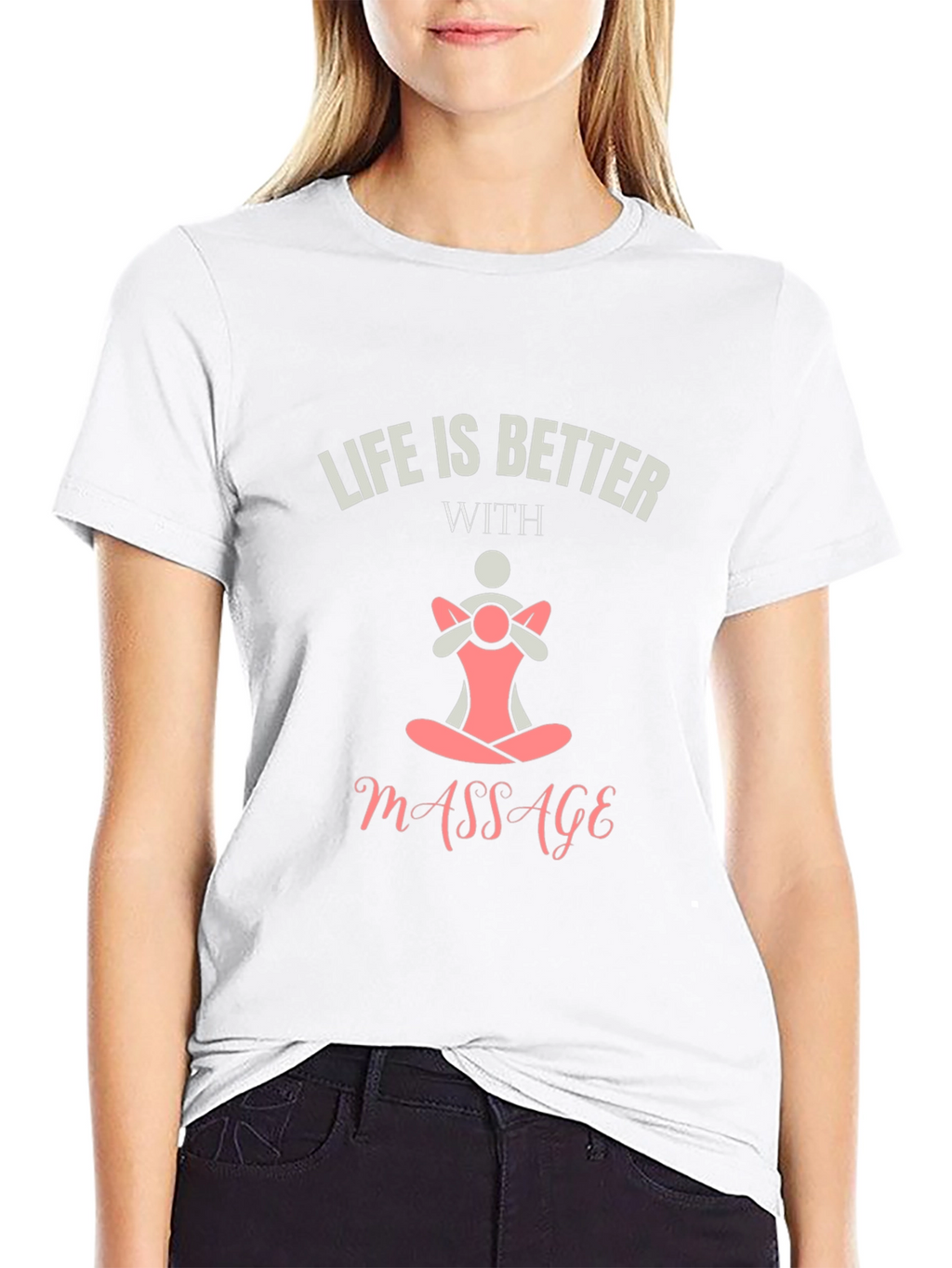 Life is Better With Massage Black T-Shirt