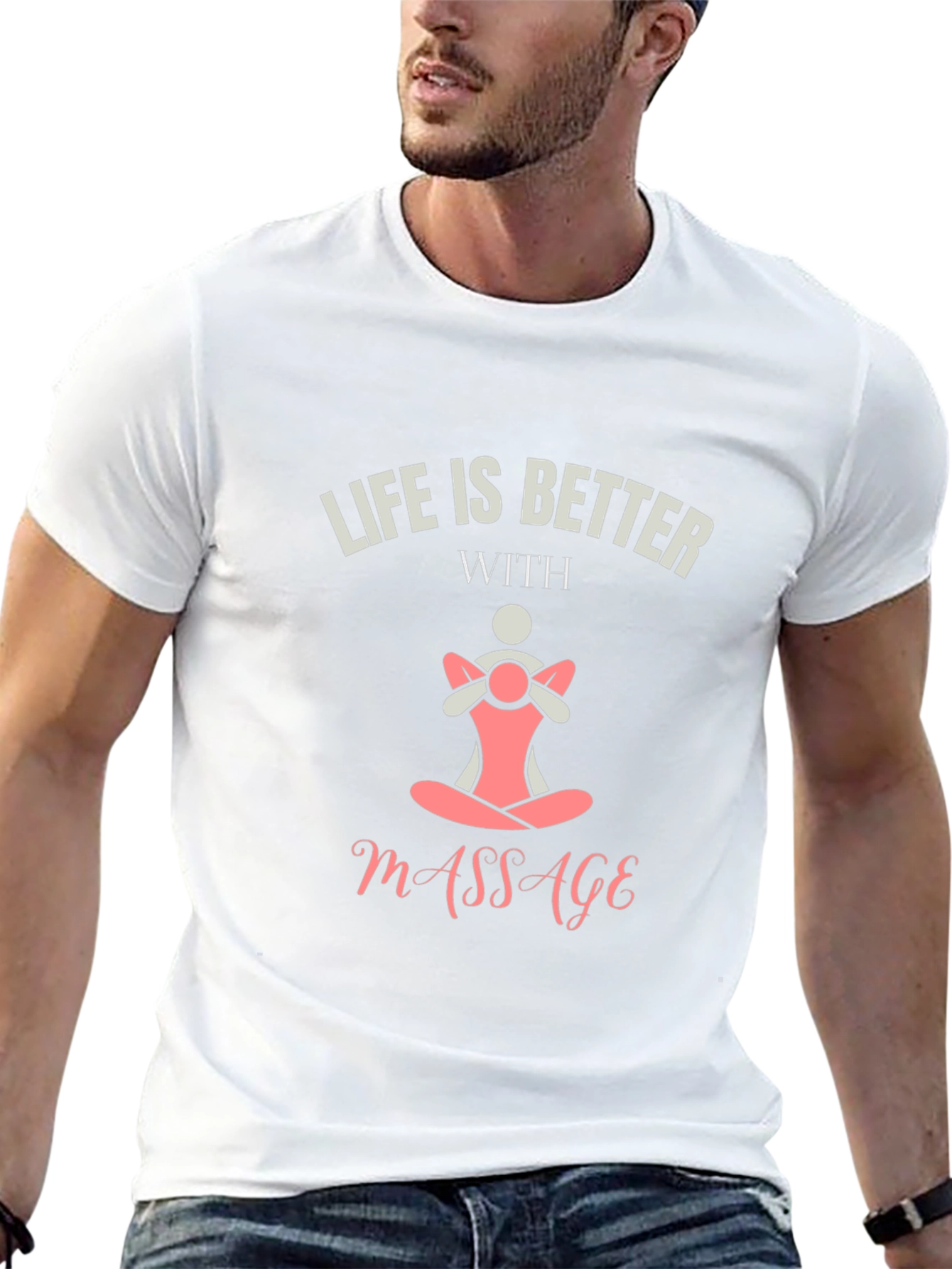 Life is Better With Massage Black T-Shirt