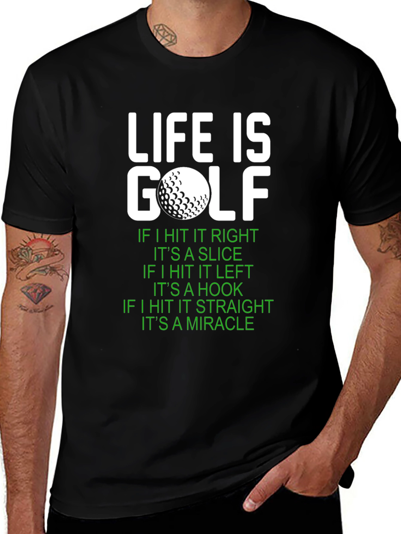 Life Is Golf Graphic Tee - Funny Golf Lover Gift