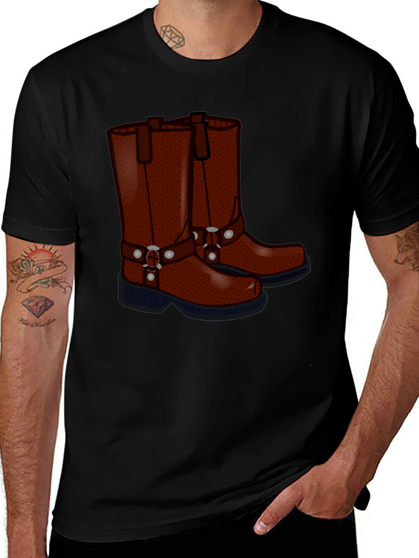 Cowboy Boots Graphic T-Shirt - Western Style Tee