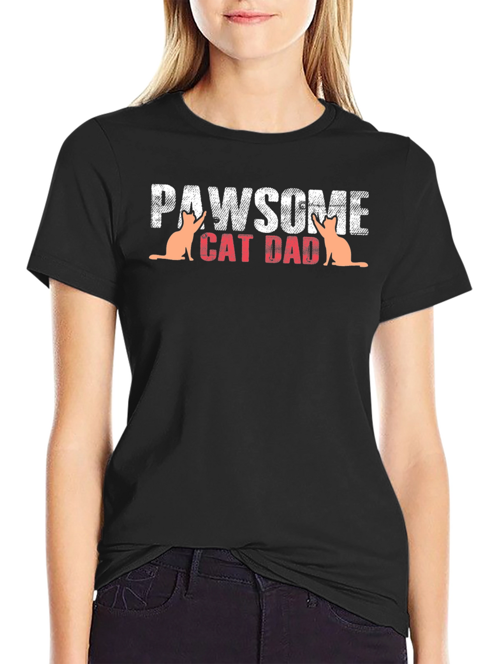 Pawsome Cat Dad T-Shirt