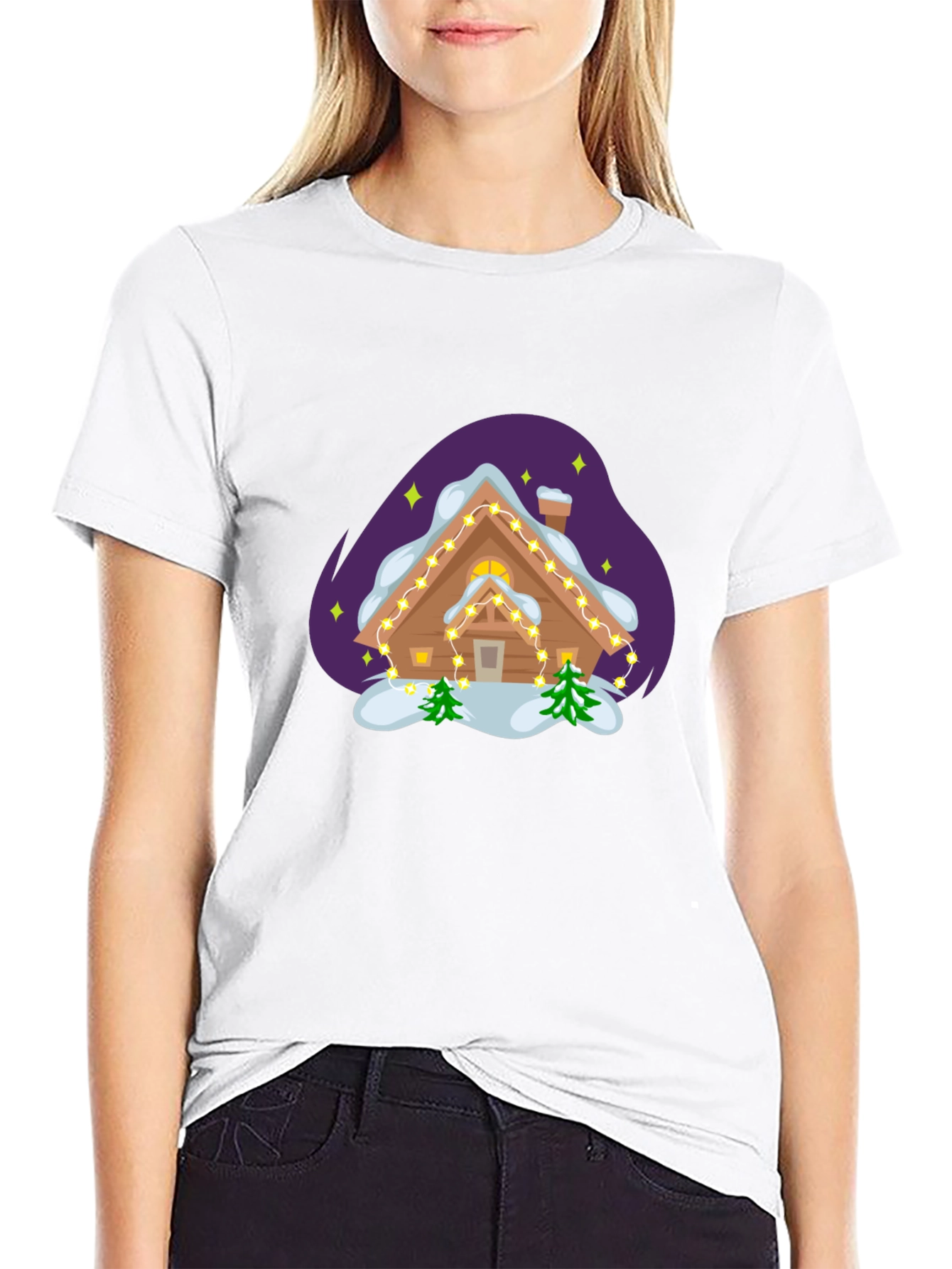 Holiday Cabin Graphic Tee