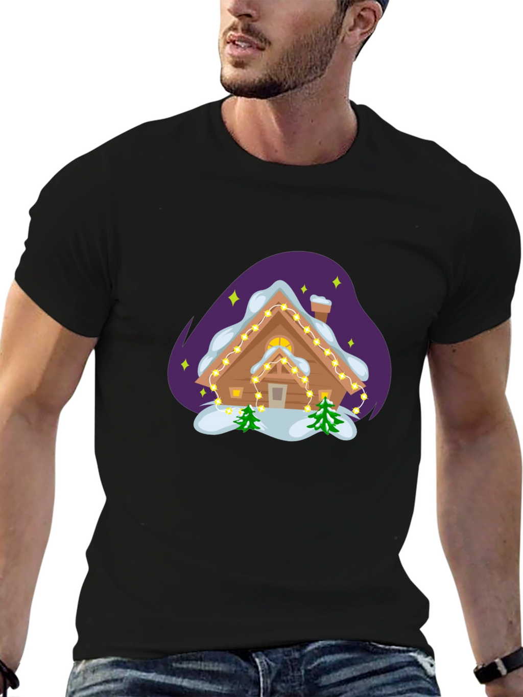 Holiday Cabin Graphic Tee