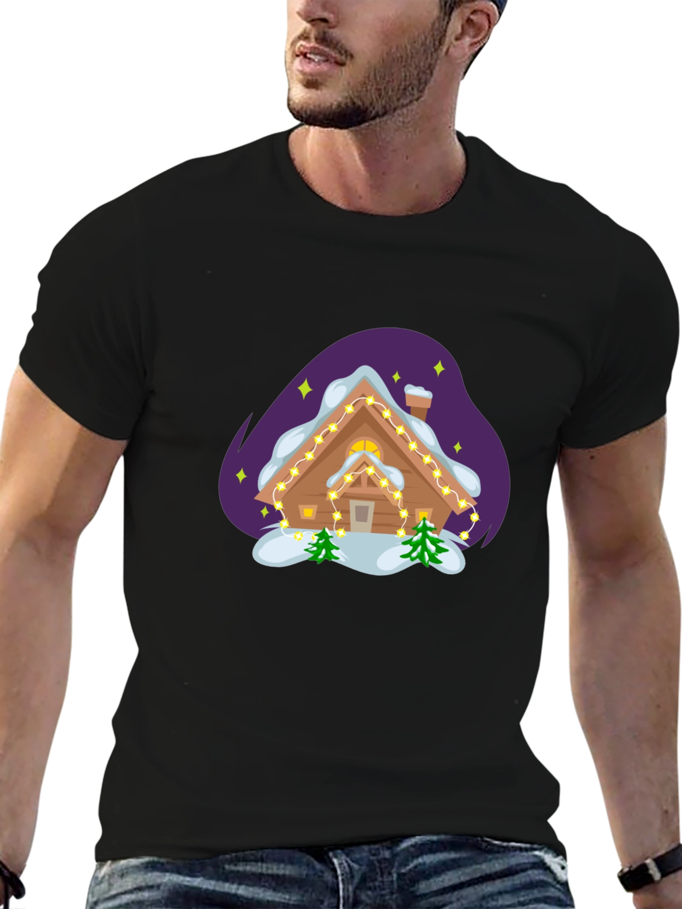 Holiday Cabin Graphic Tee