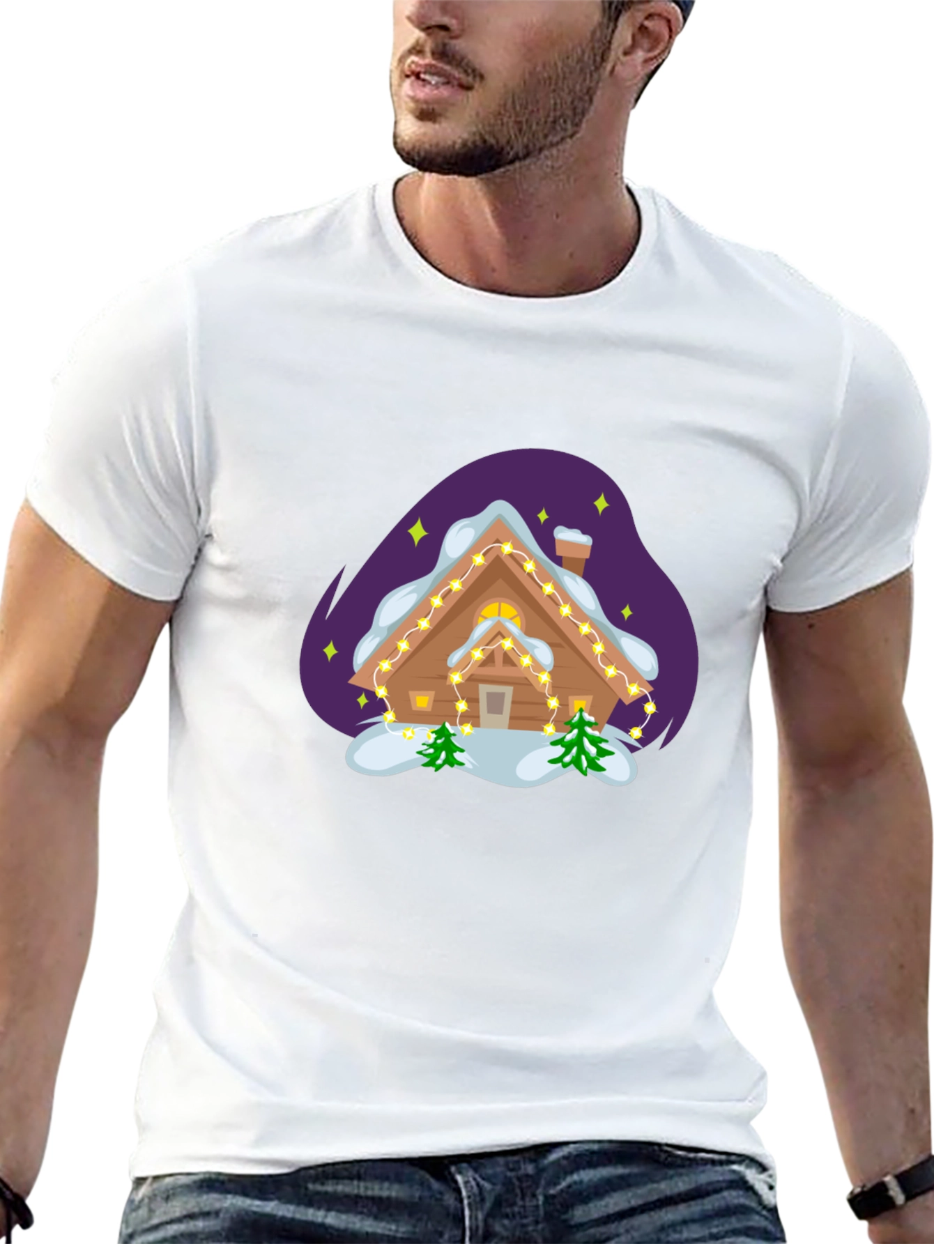 Holiday Cabin Graphic Tee