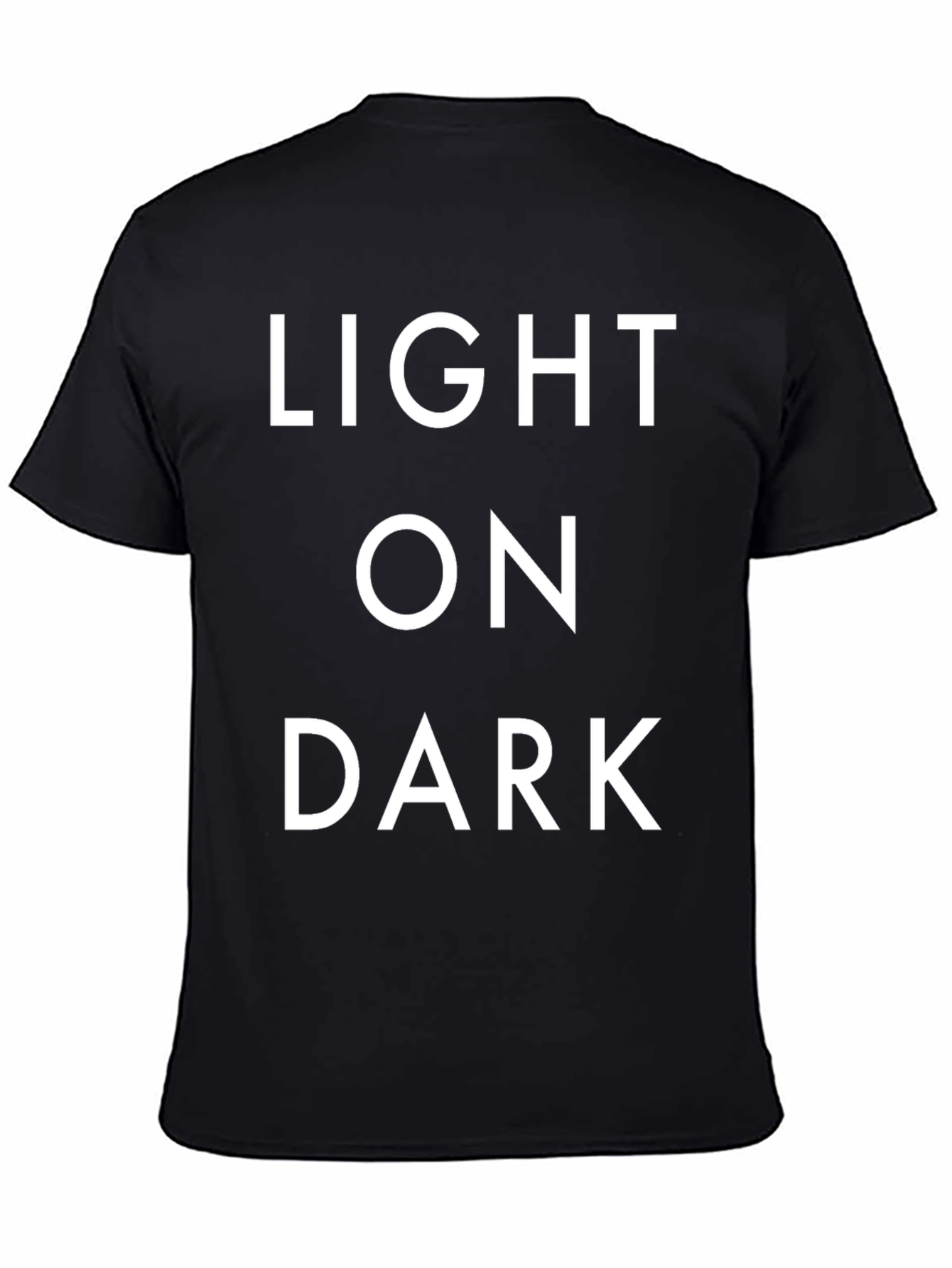 Light on Dark Graphic Tee - Bold Statement T-Shirt