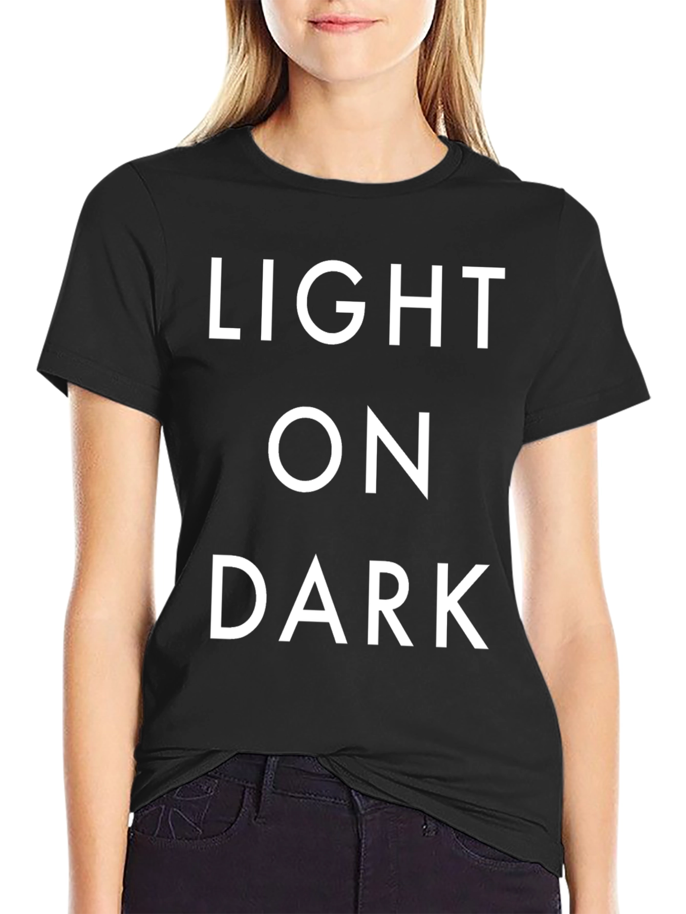 Light on Dark Graphic Tee - Bold Statement T-Shirt