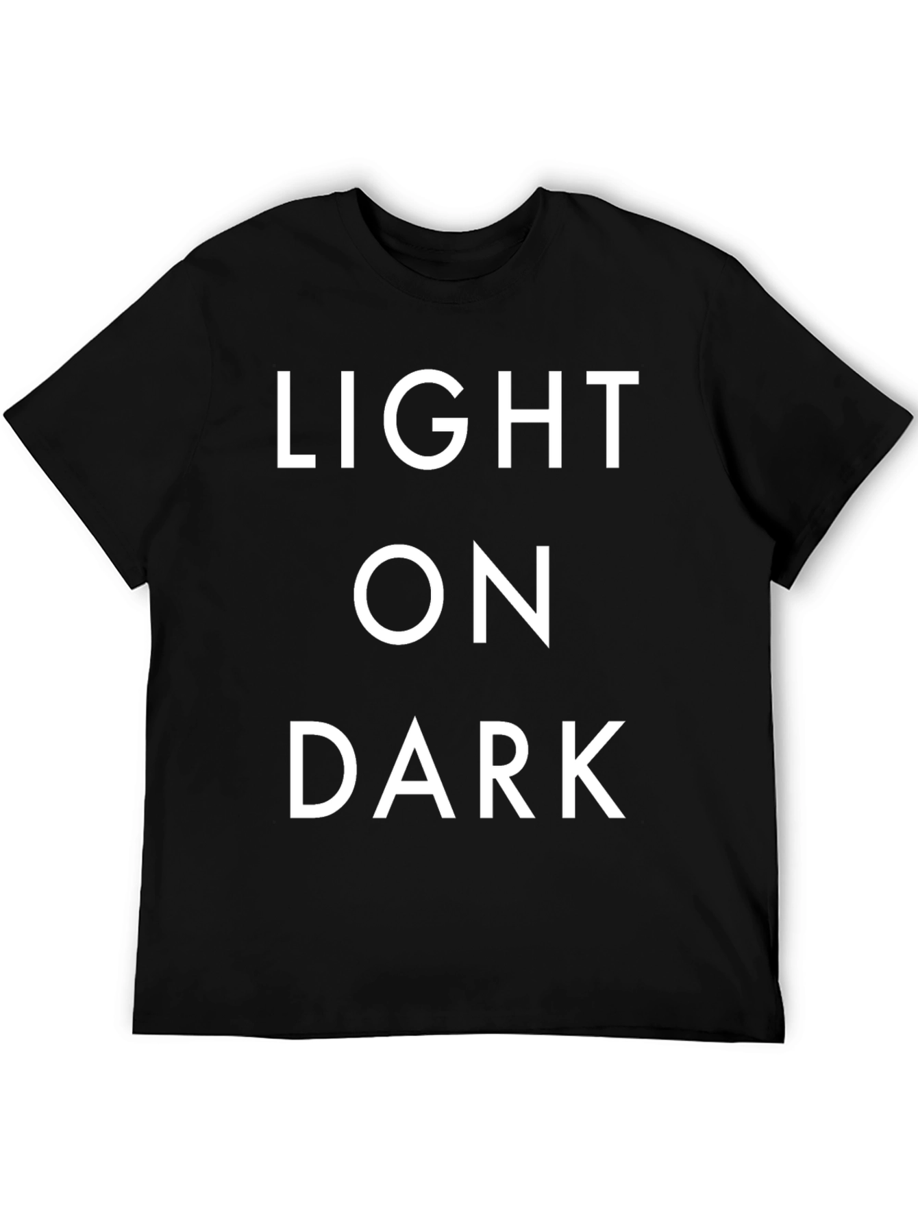 Light on Dark Graphic Tee - Bold Statement T-Shirt