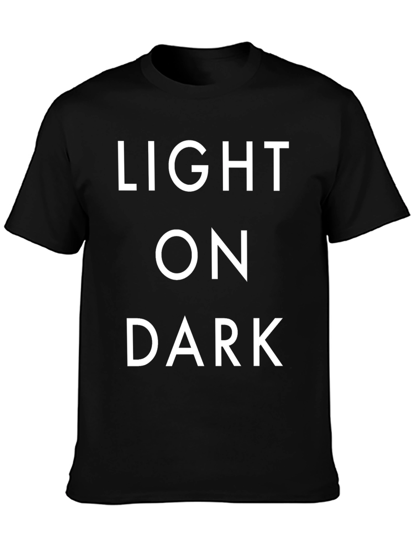 Light on Dark Graphic Tee - Bold Statement T-Shirt