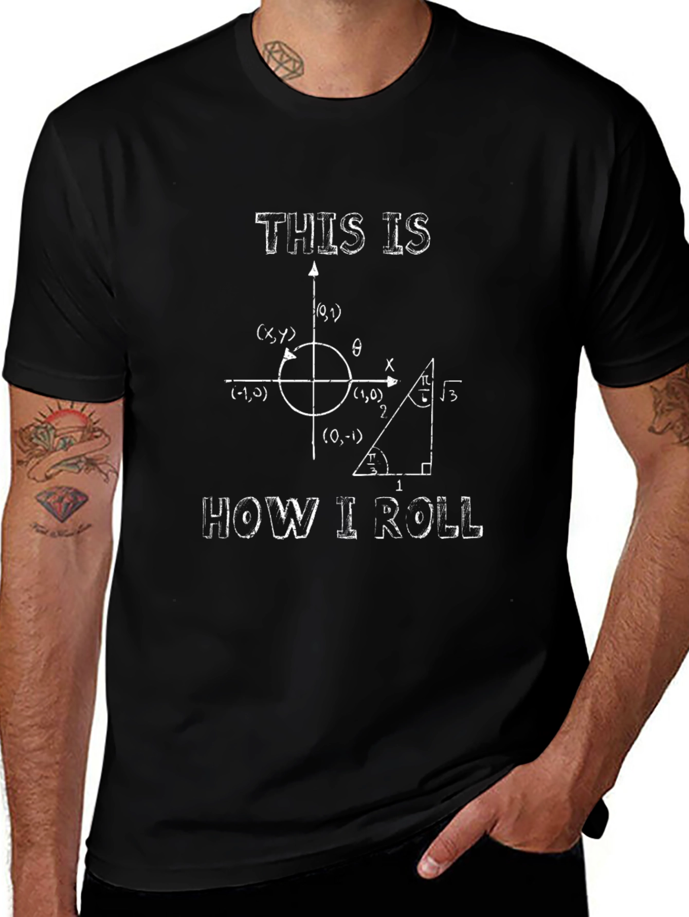 Math Humor T-Shirt: How I Roll