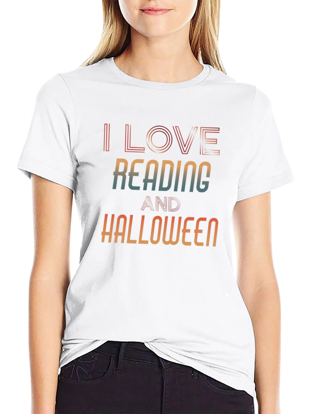 I Love Reading And Halloween T-Shirt