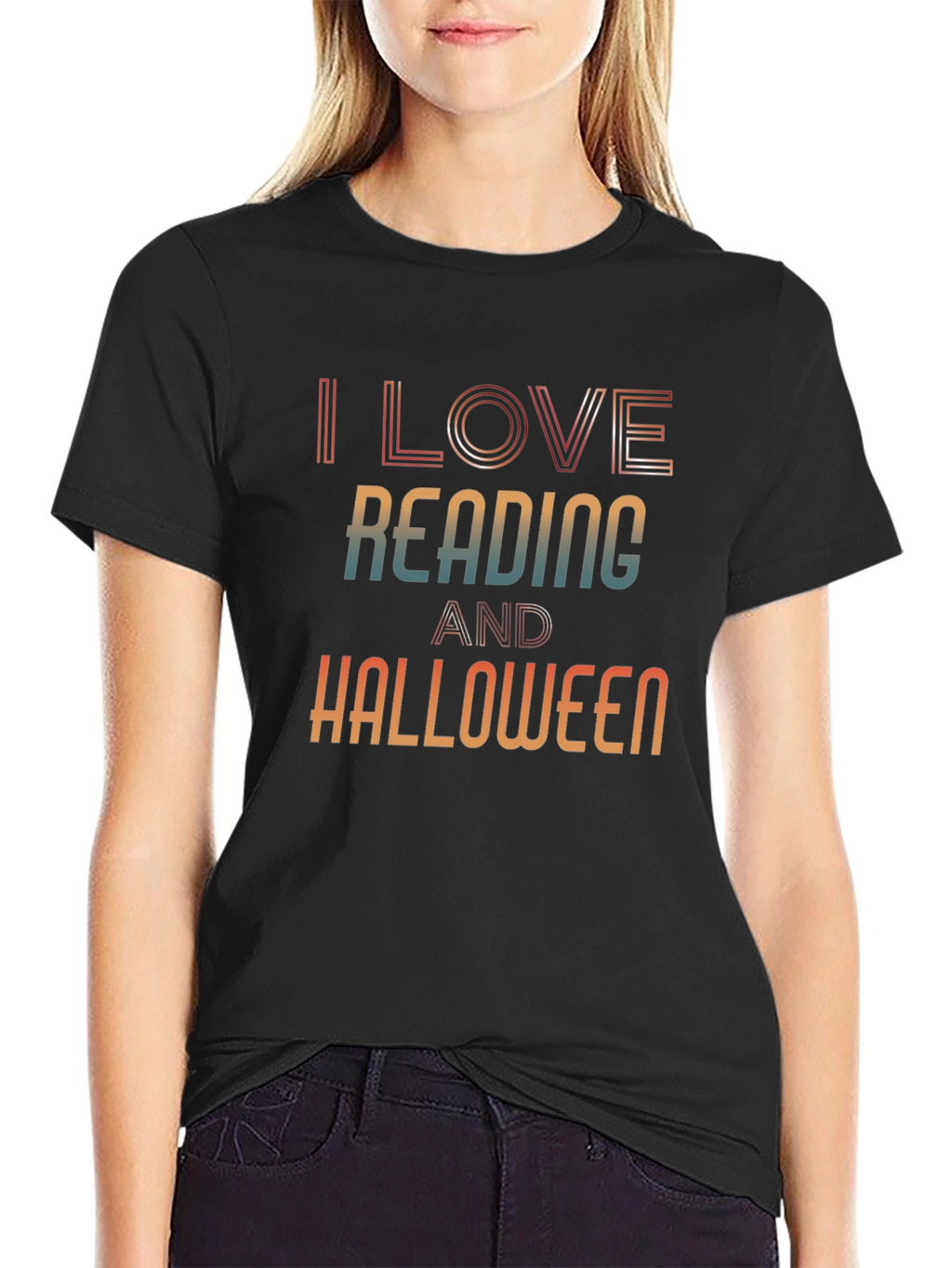I Love Reading And Halloween T-Shirt