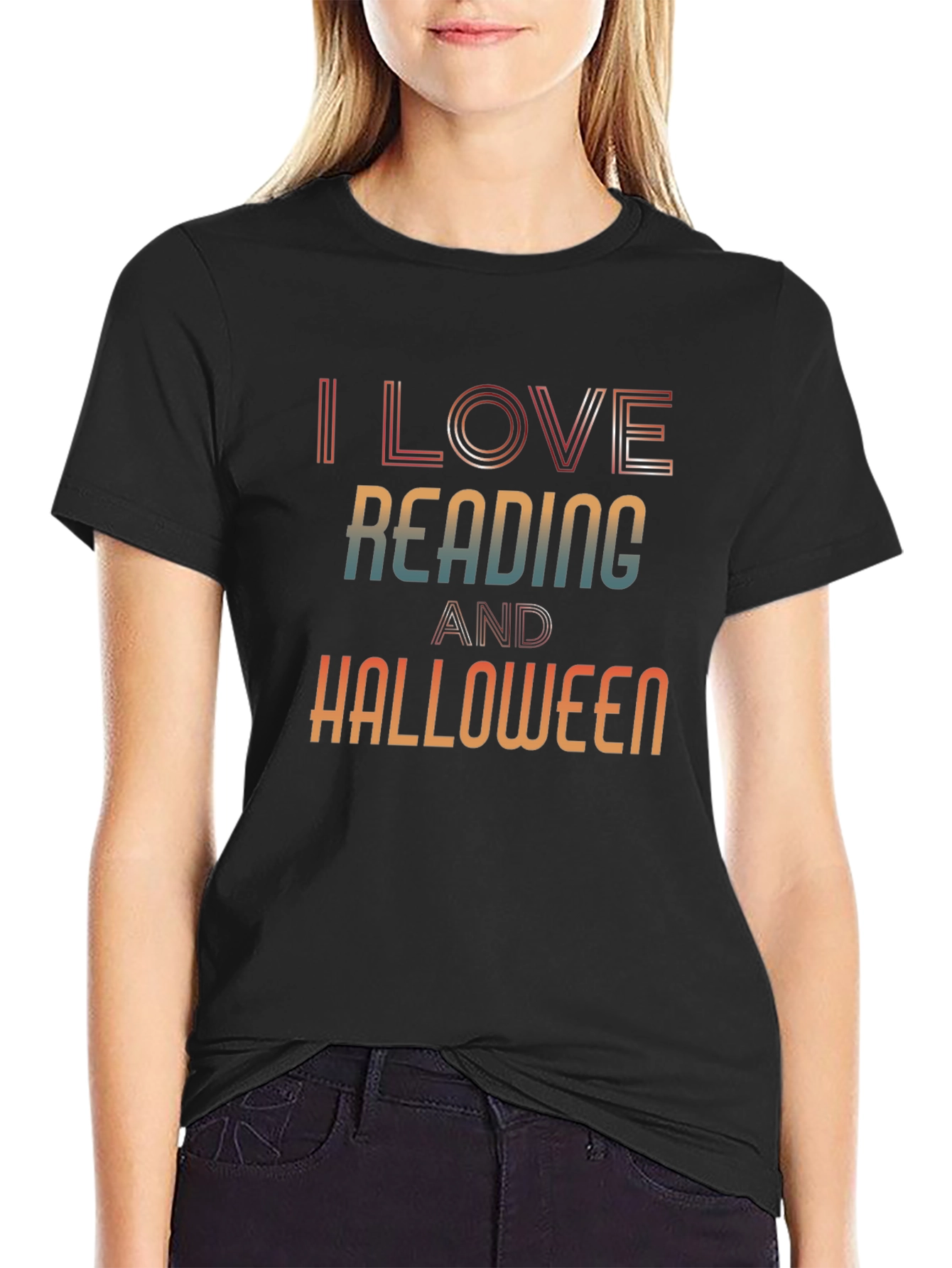 I Love Reading And Halloween T-Shirt