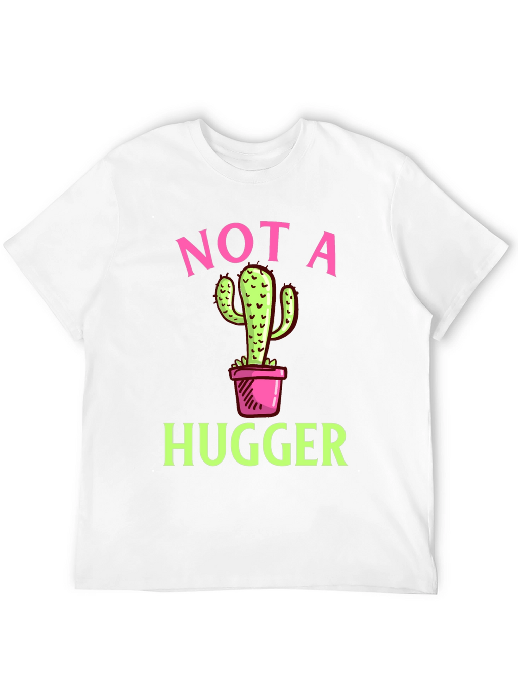 Not a Hugger Cactus Graphic T-Shirt