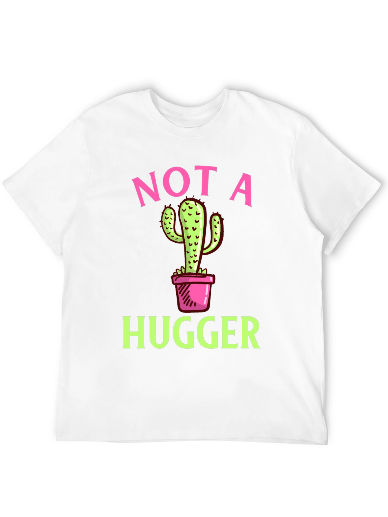 Not a Hugger Cactus Graphic T-Shirt